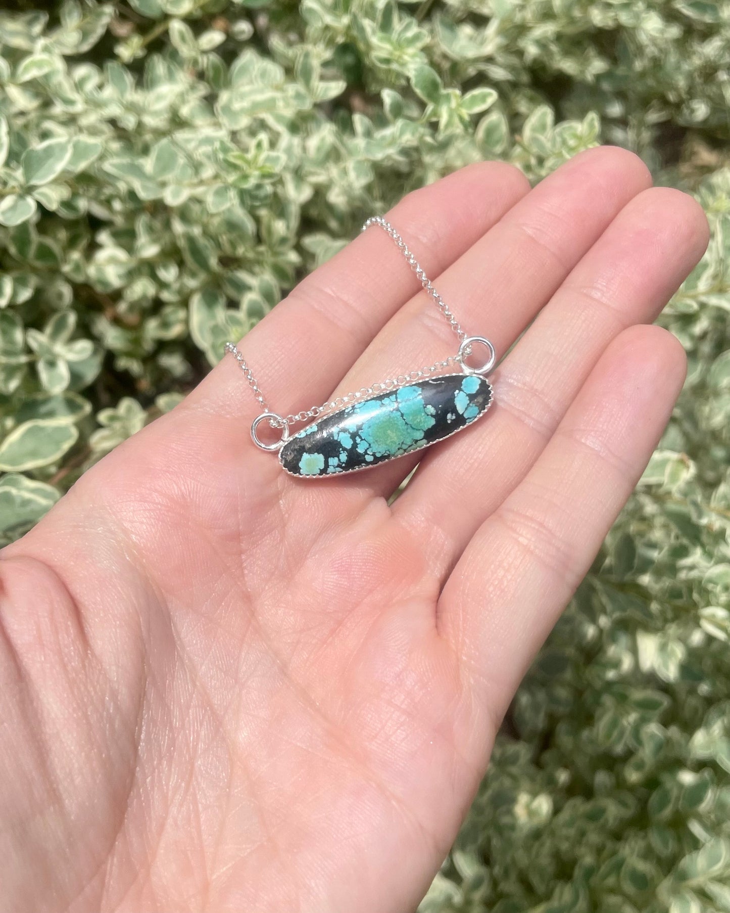 Hubei Turquoise Oval Necklace