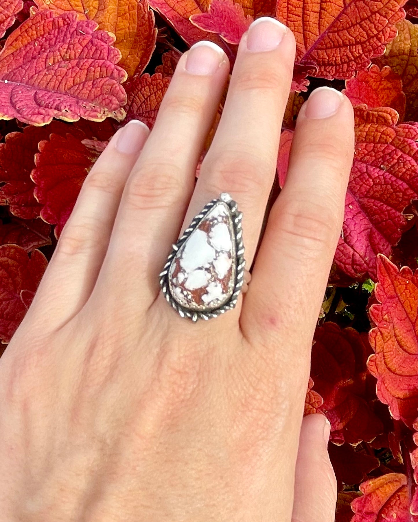 Adjustable Wild Horse Statement Ring 2