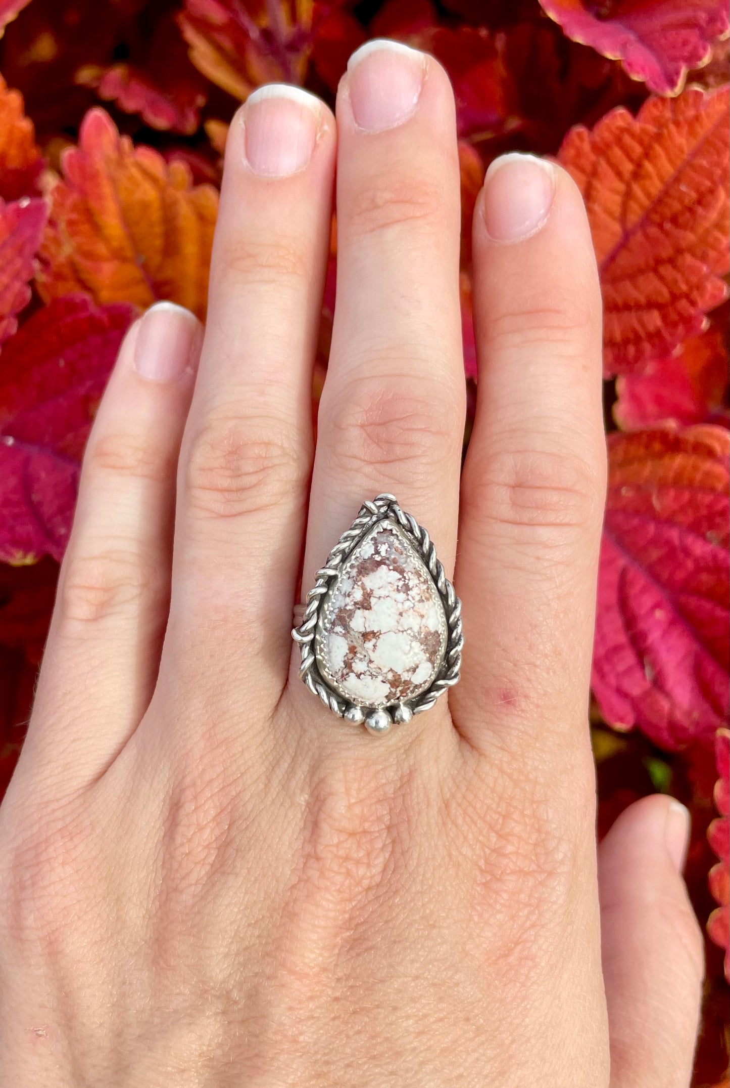 Adjustable Wild Horse Statement Ring 1