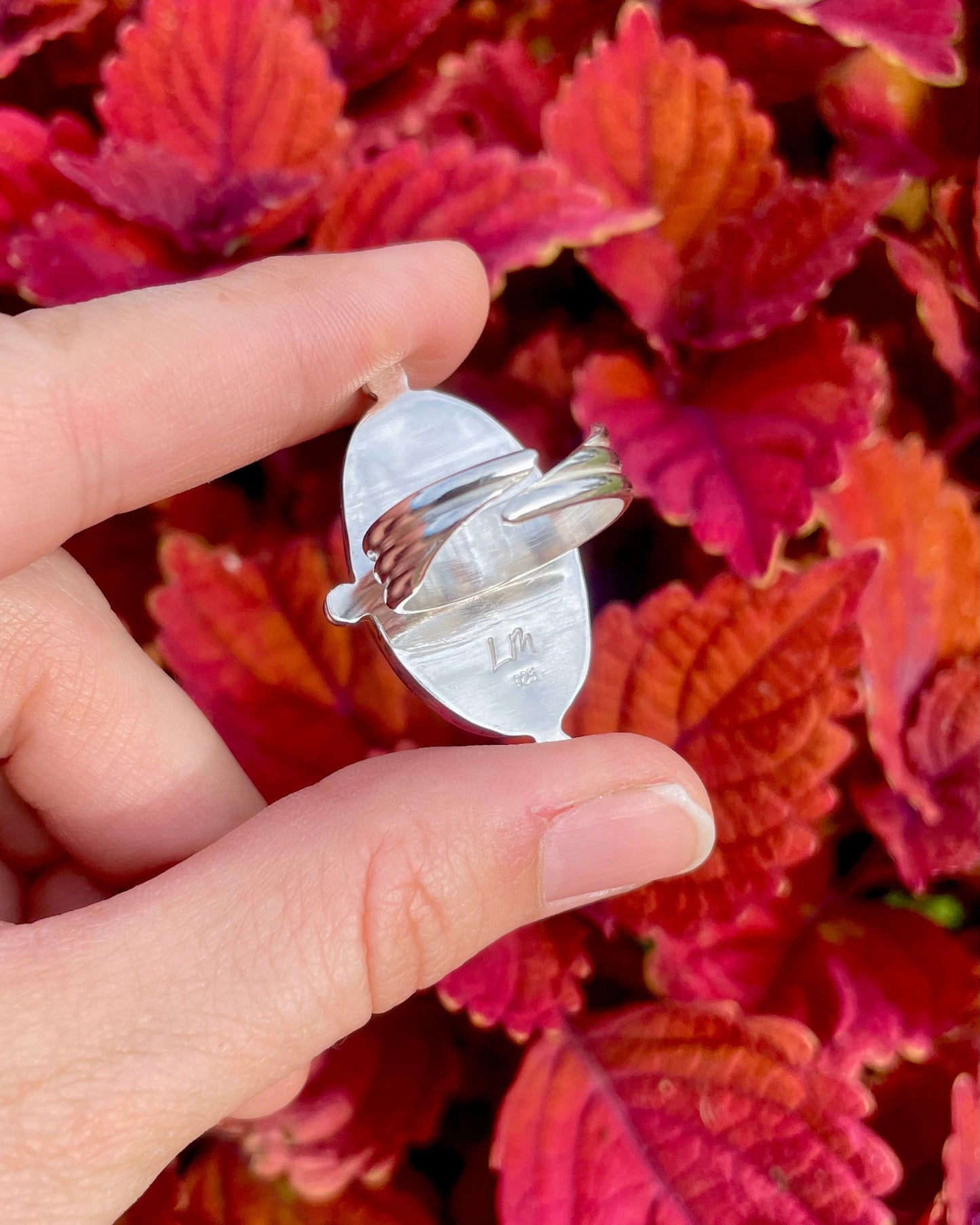 Adjustable Mantis Variscite Statement Ring
