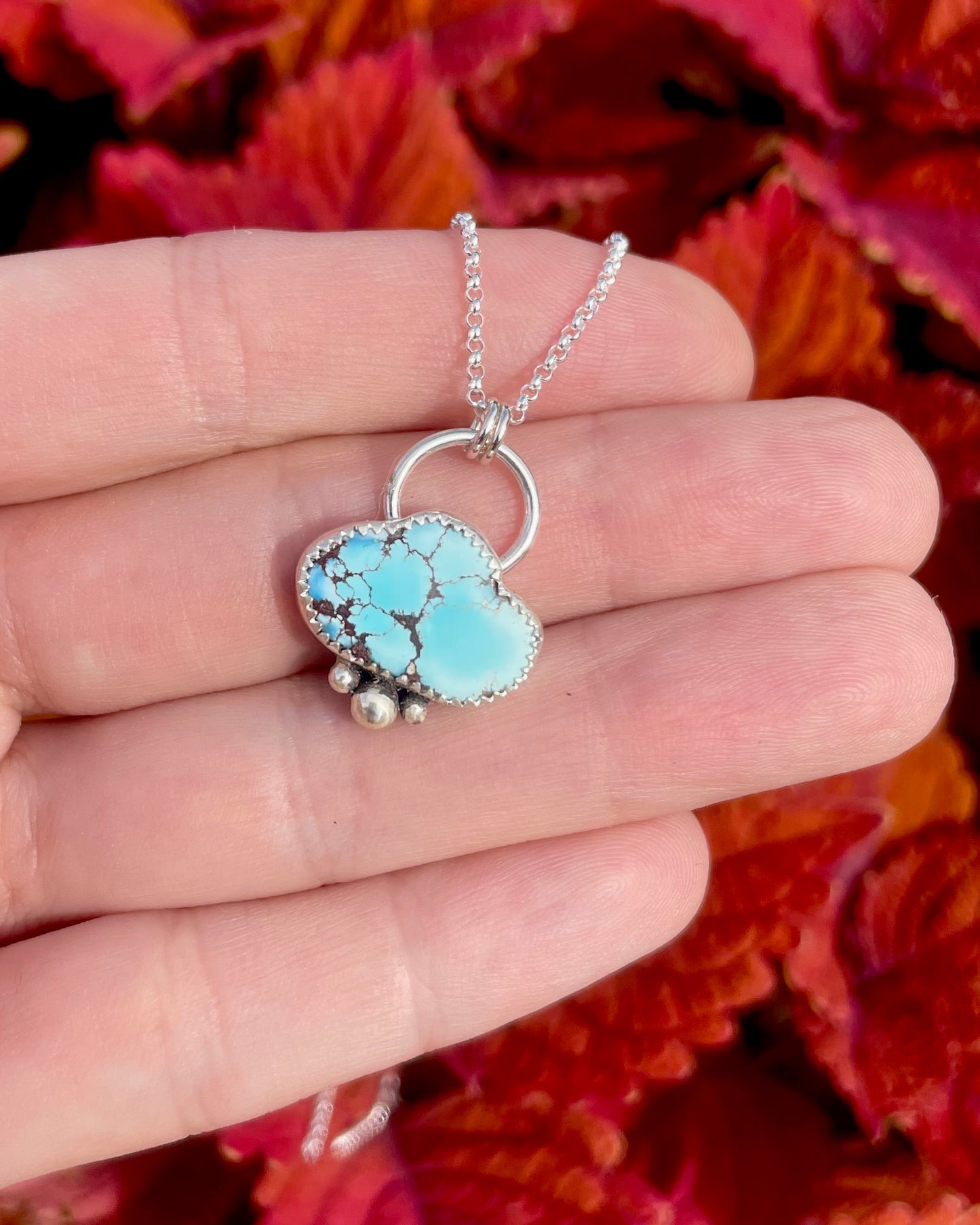 Lavender Turquoise Cloud Necklace