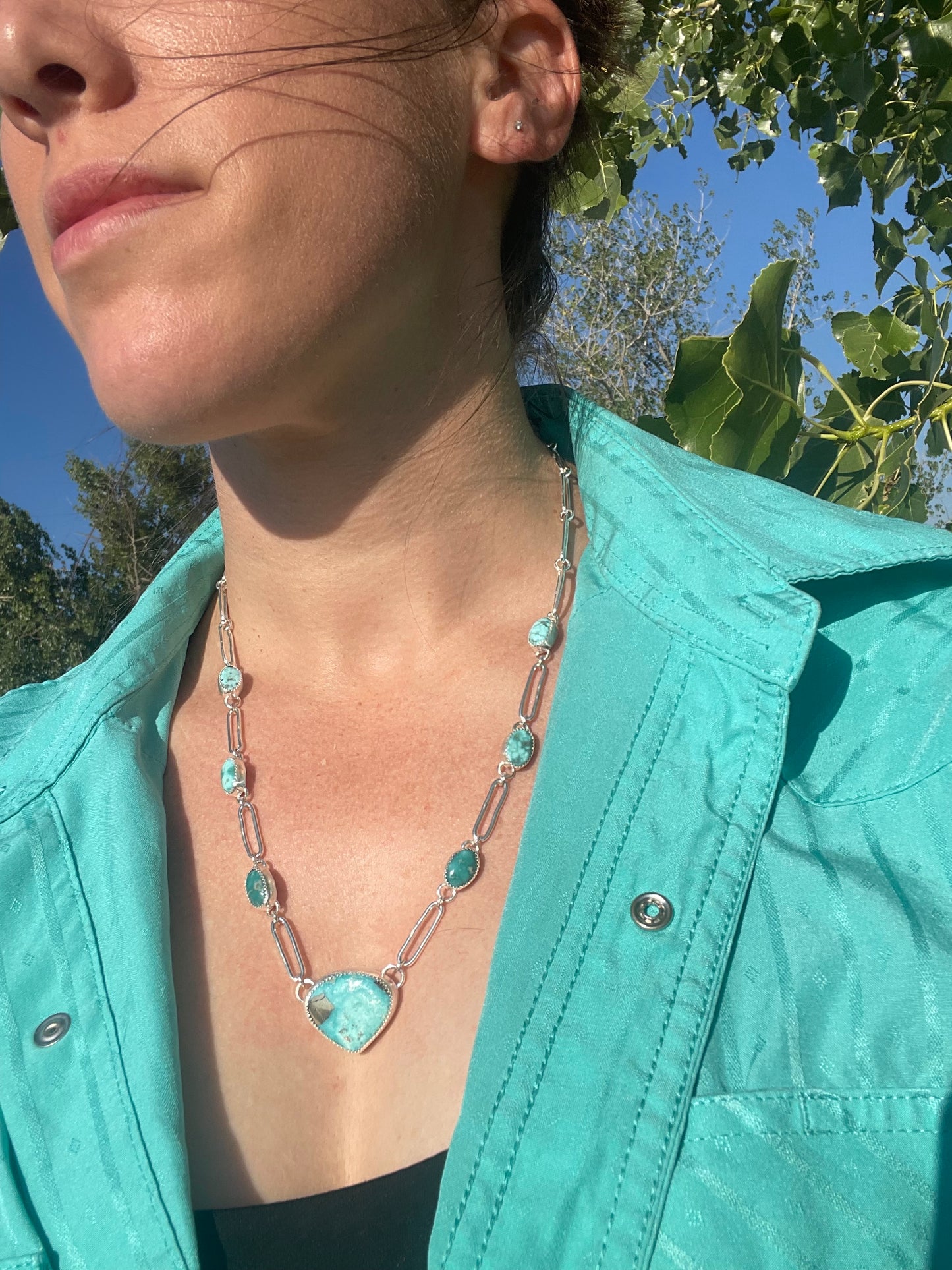 White Water Statement Necklace