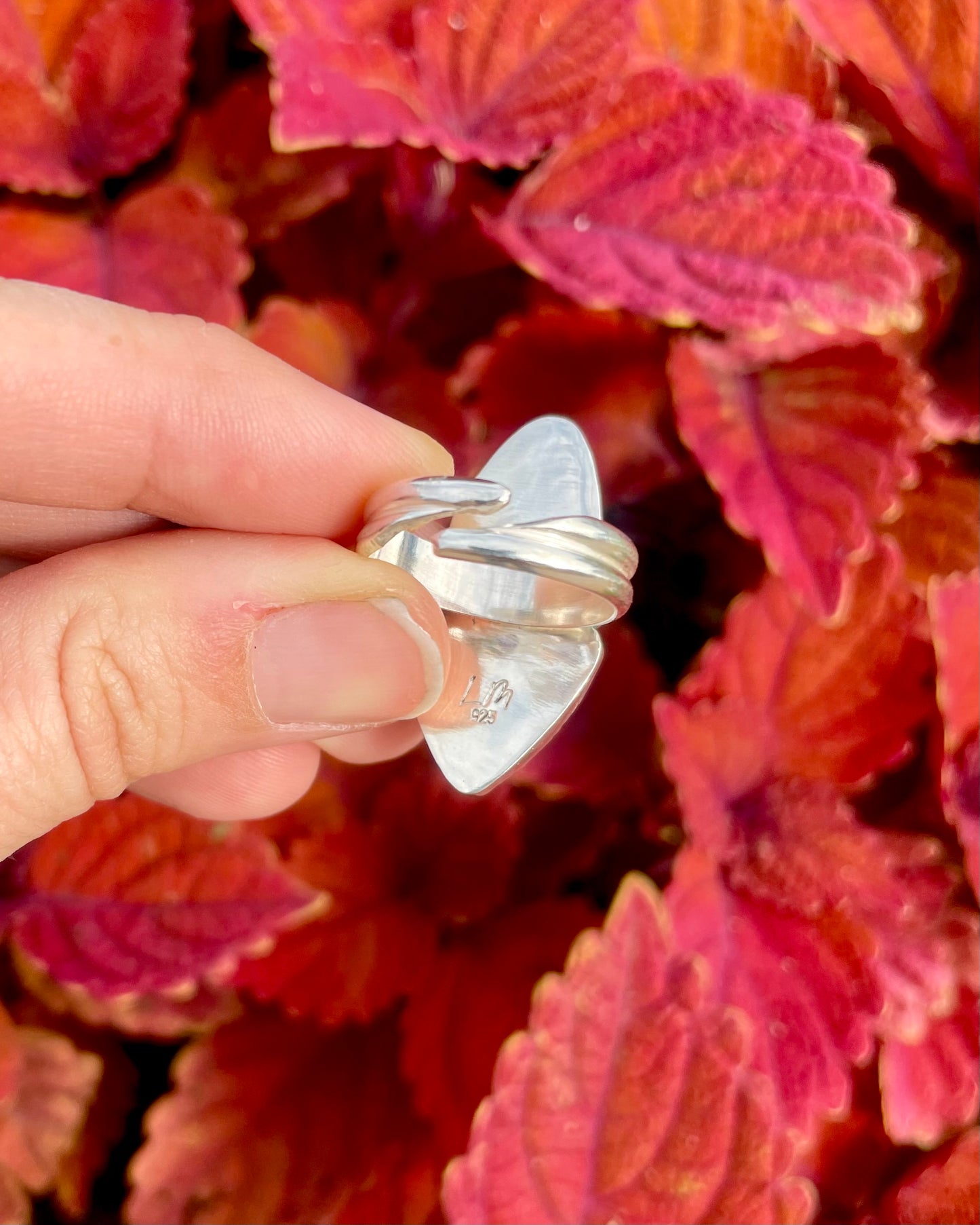 Adjustable White Water Turquoise and Moonstone Statement Ring
