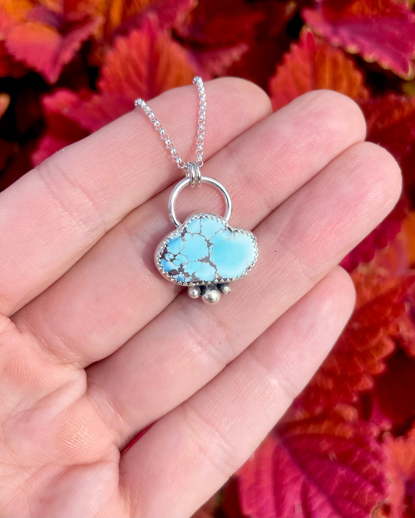Lavender Turquoise Cloud Necklace