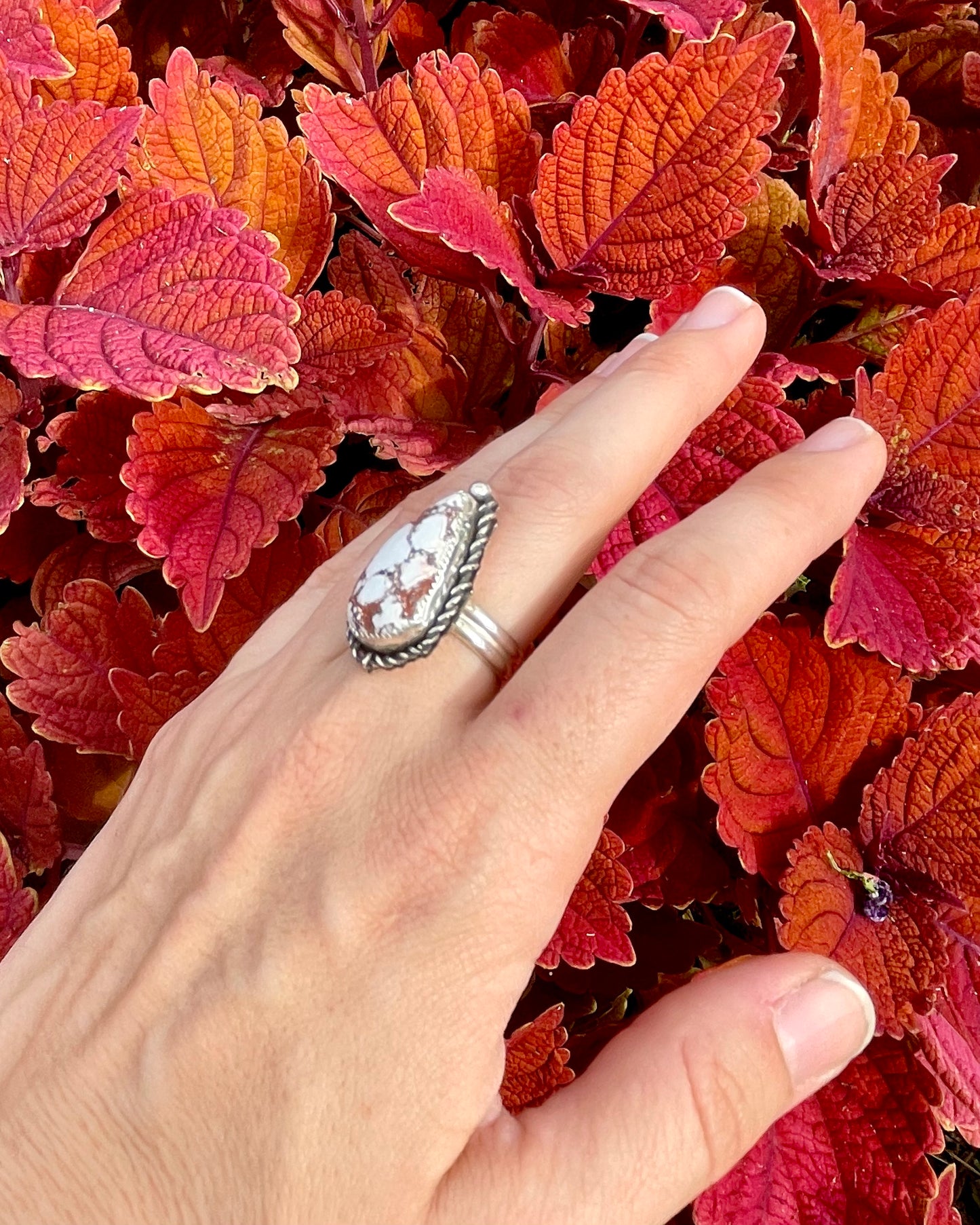 Adjustable Wild Horse Statement Ring 2