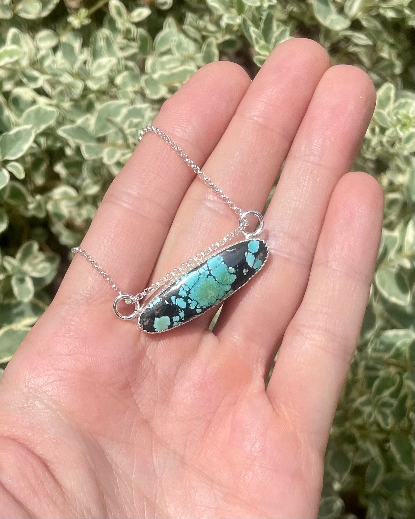 Hubei Turquoise Oval Necklace