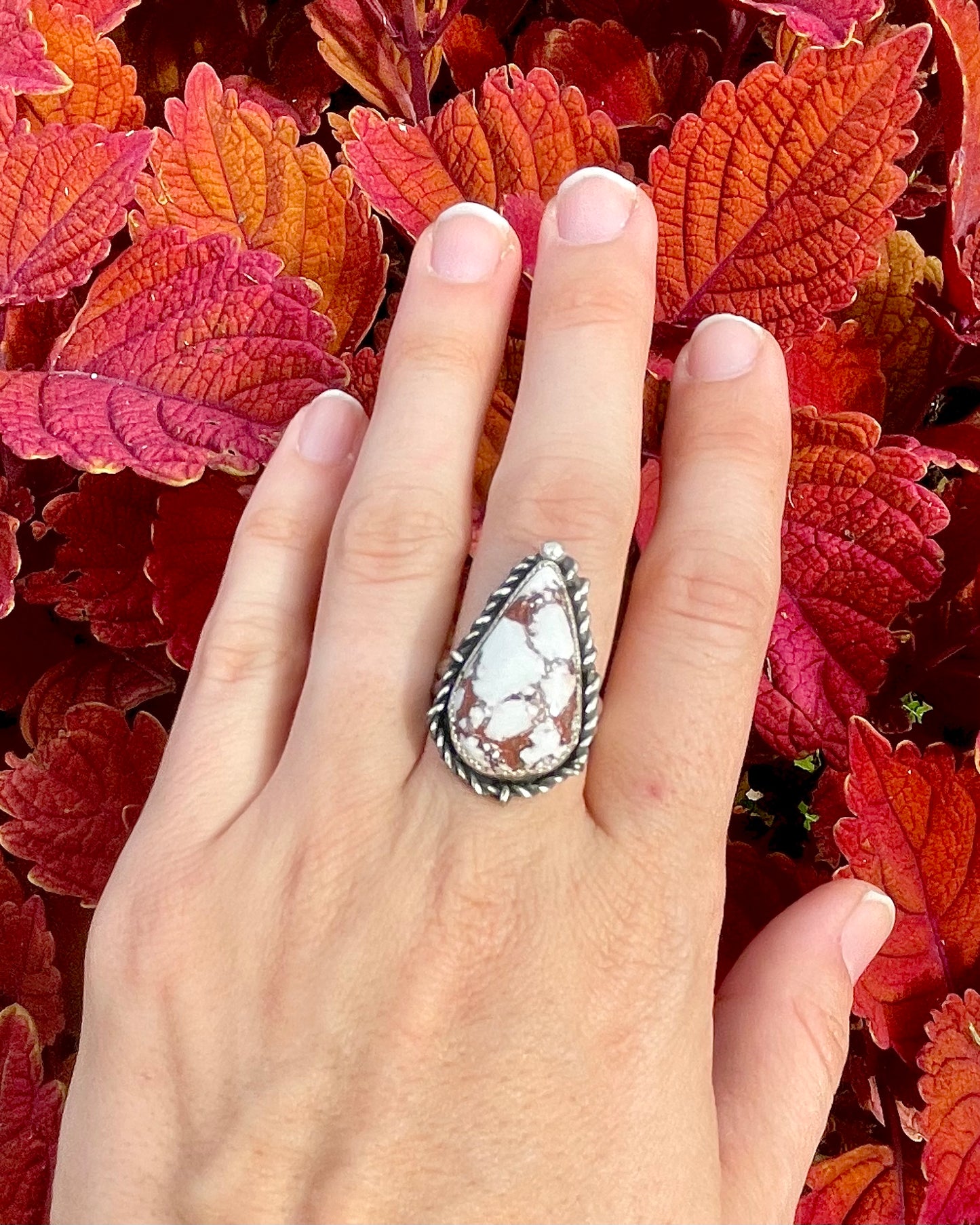 Adjustable Wild Horse Statement Ring 2