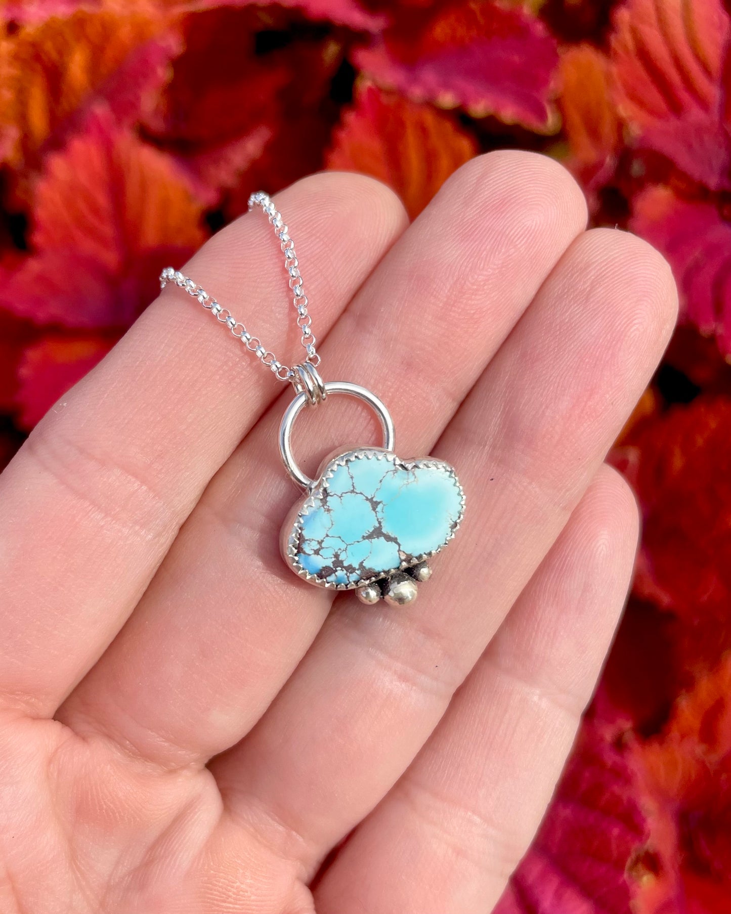 Lavender Turquoise Cloud Necklace