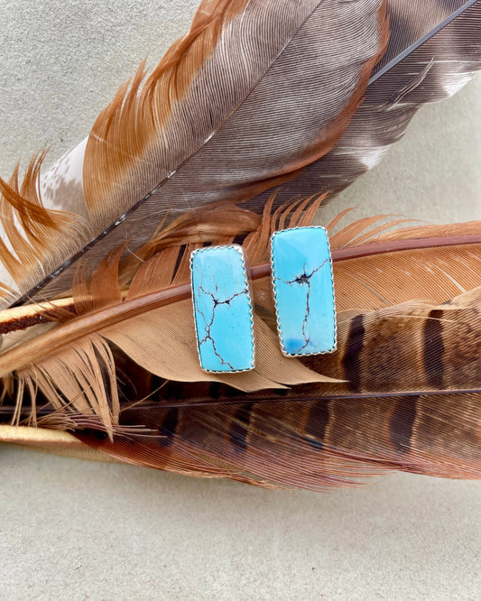 Golden Hills Bar Stud Earrings