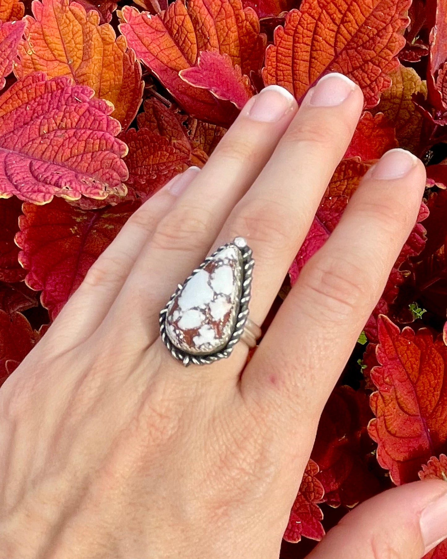 Adjustable Wild Horse Statement Ring 2