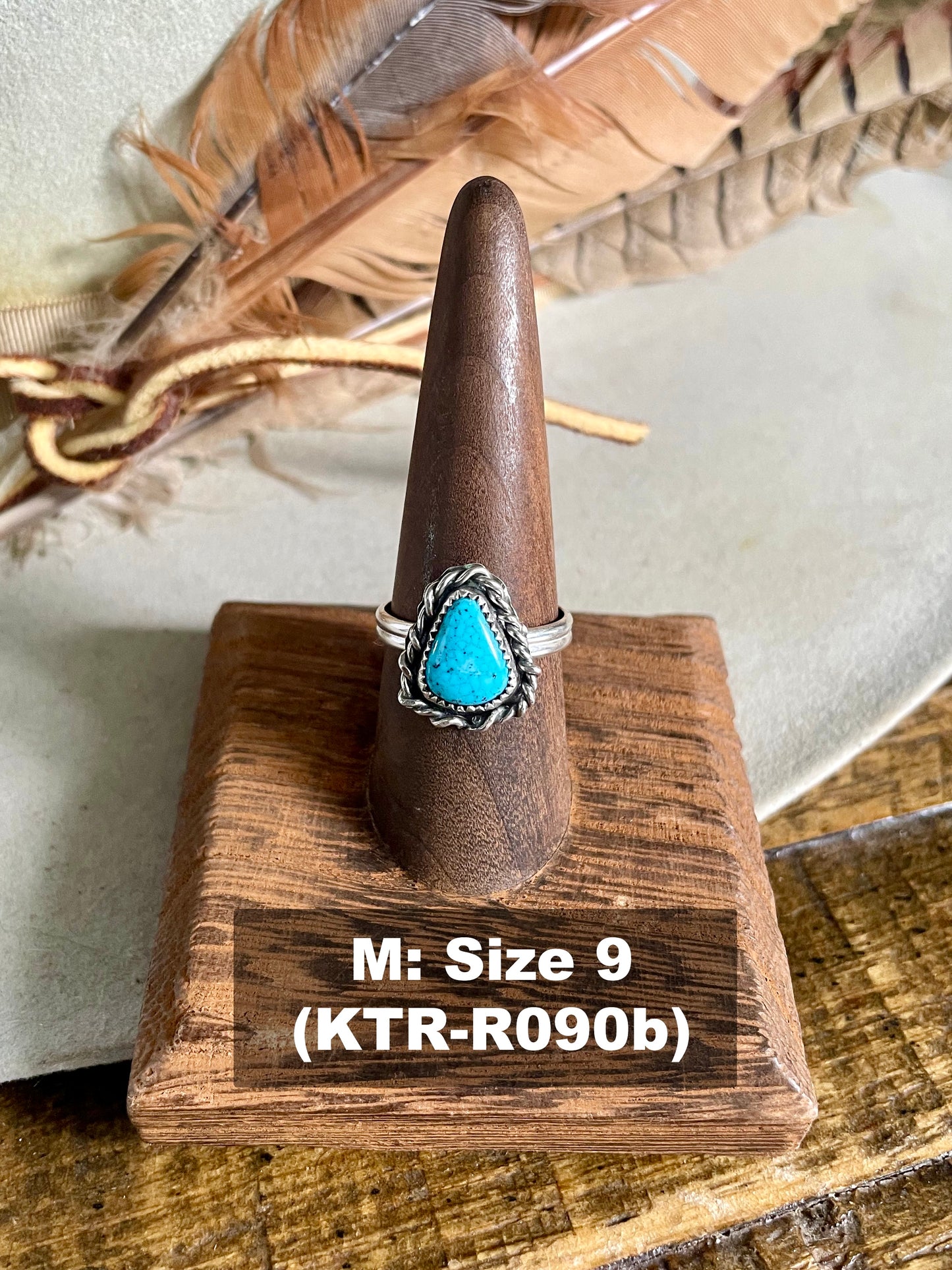 Kingman Turquoise Roper Ring