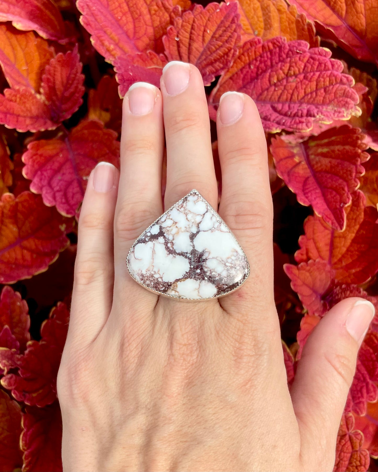 Adjustable Wild Horse Cutout Statement Ring