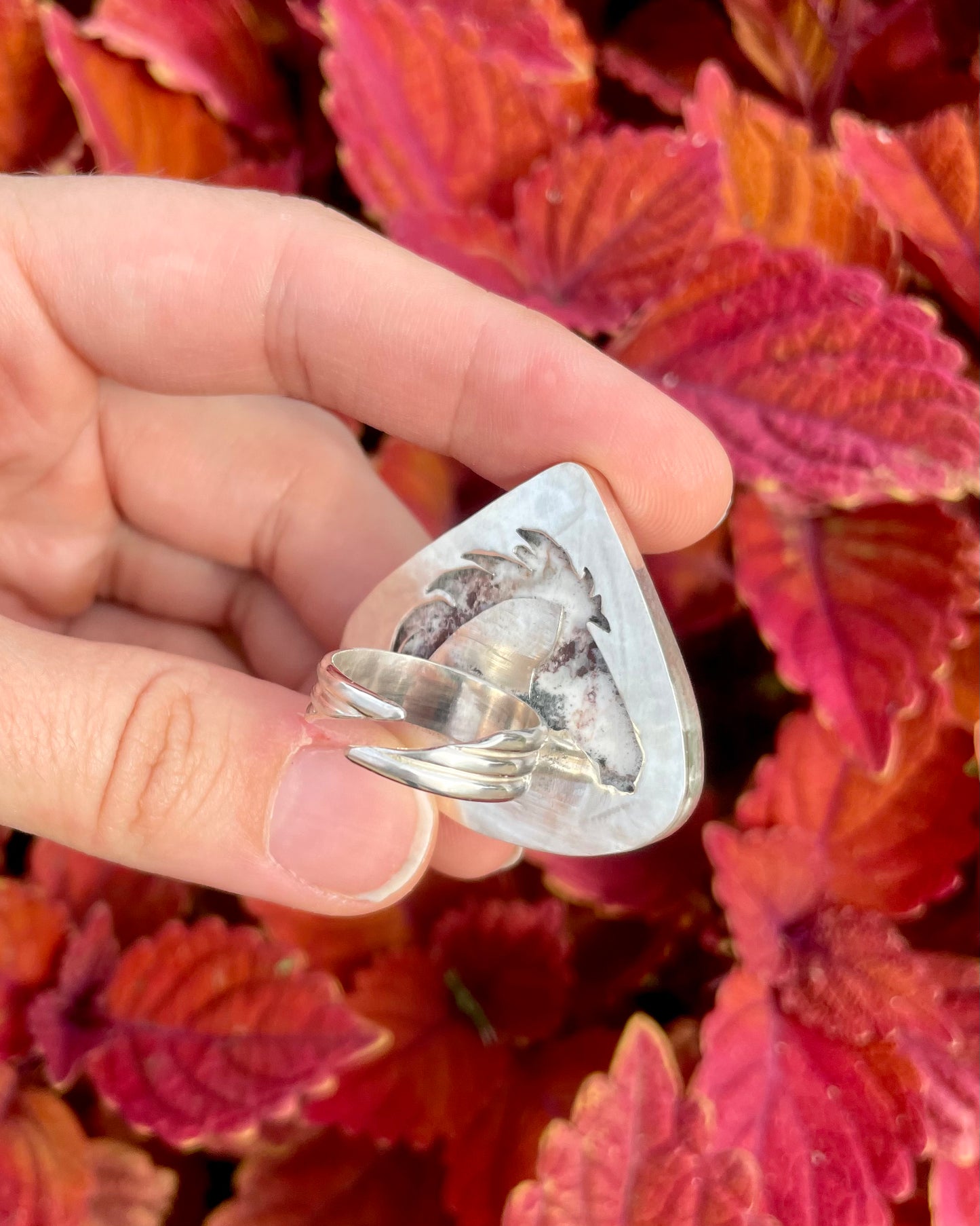 Adjustable Wild Horse Cutout Statement Ring