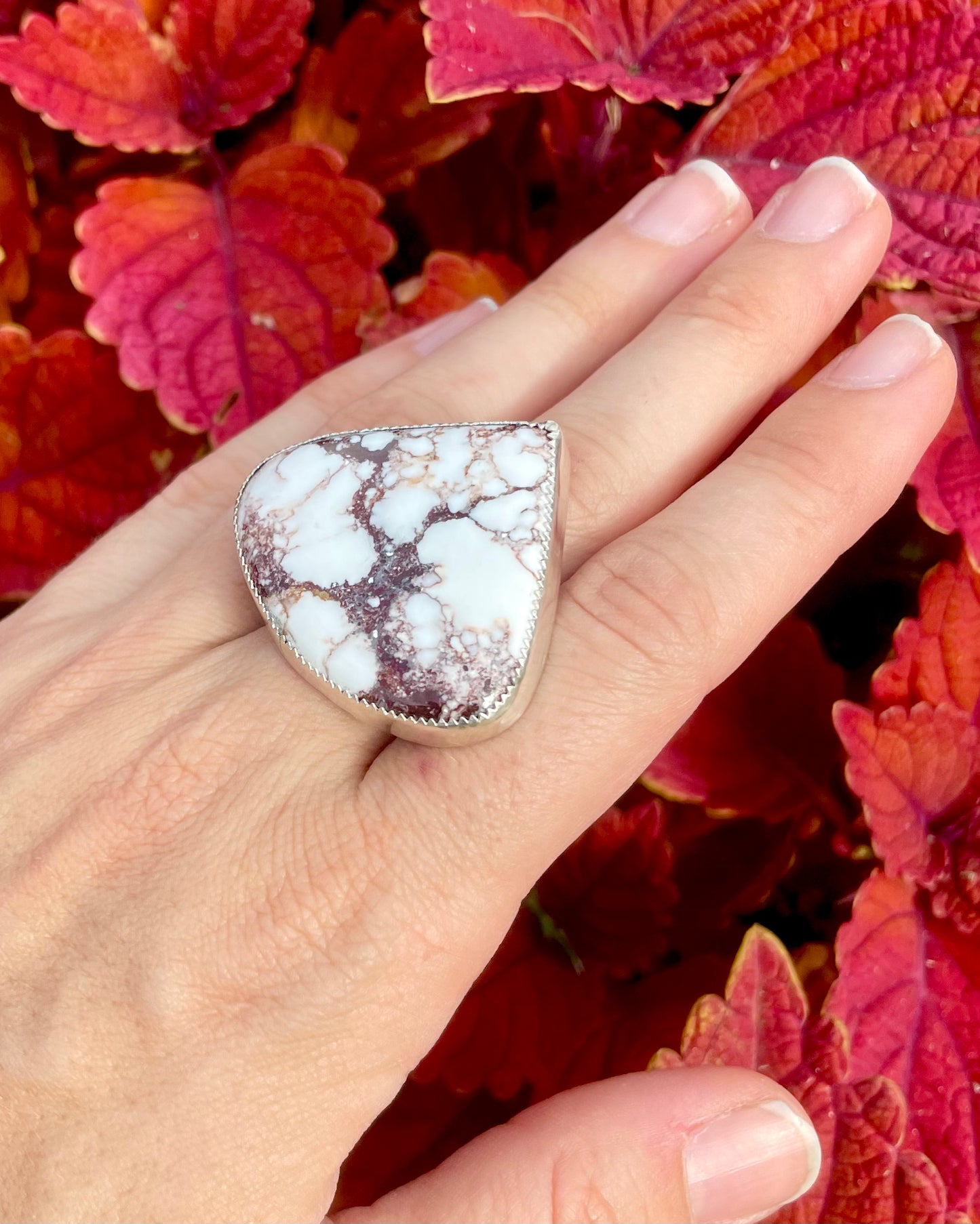 Adjustable Wild Horse Cutout Statement Ring