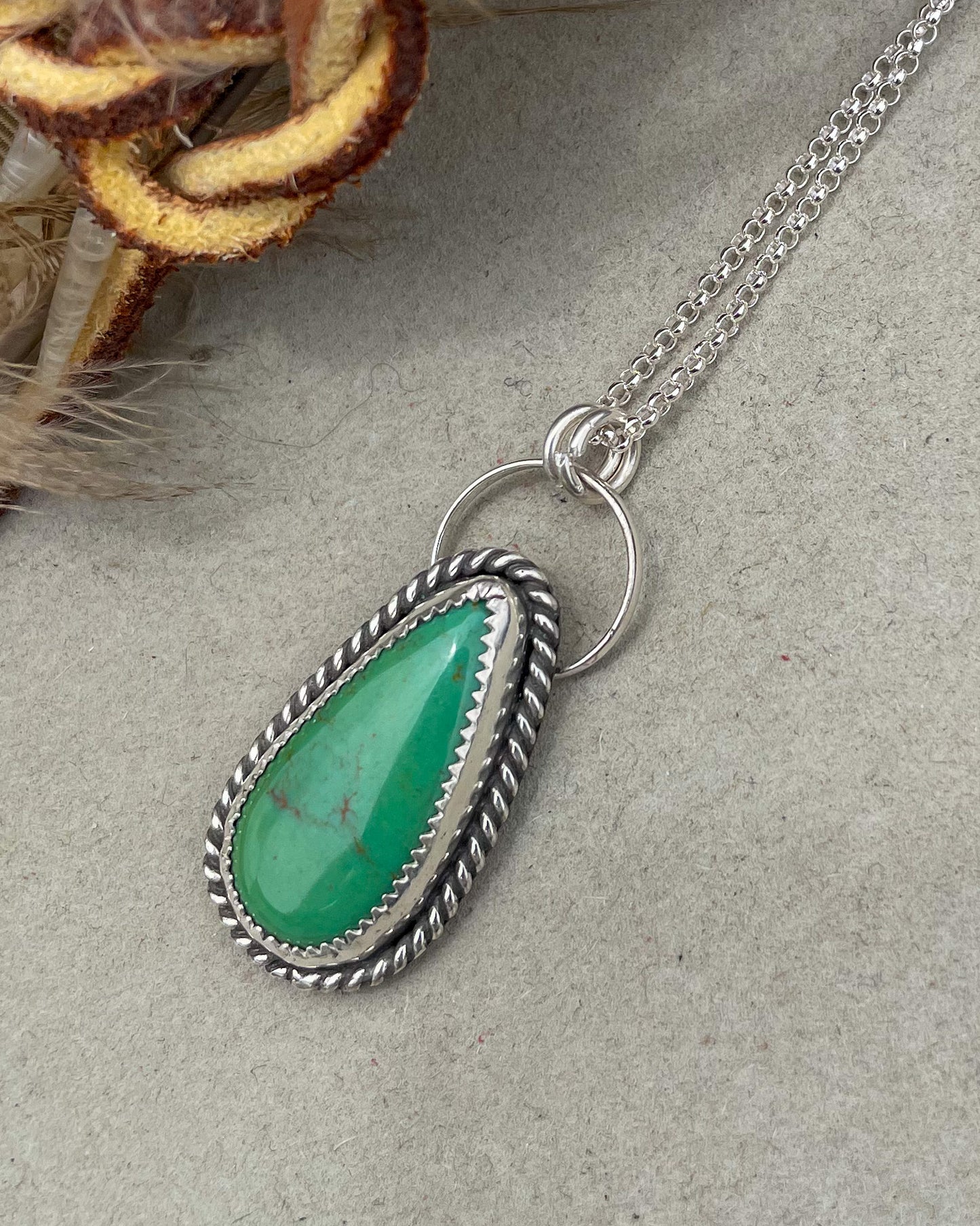Green Turquoise Mountain Roper Necklace