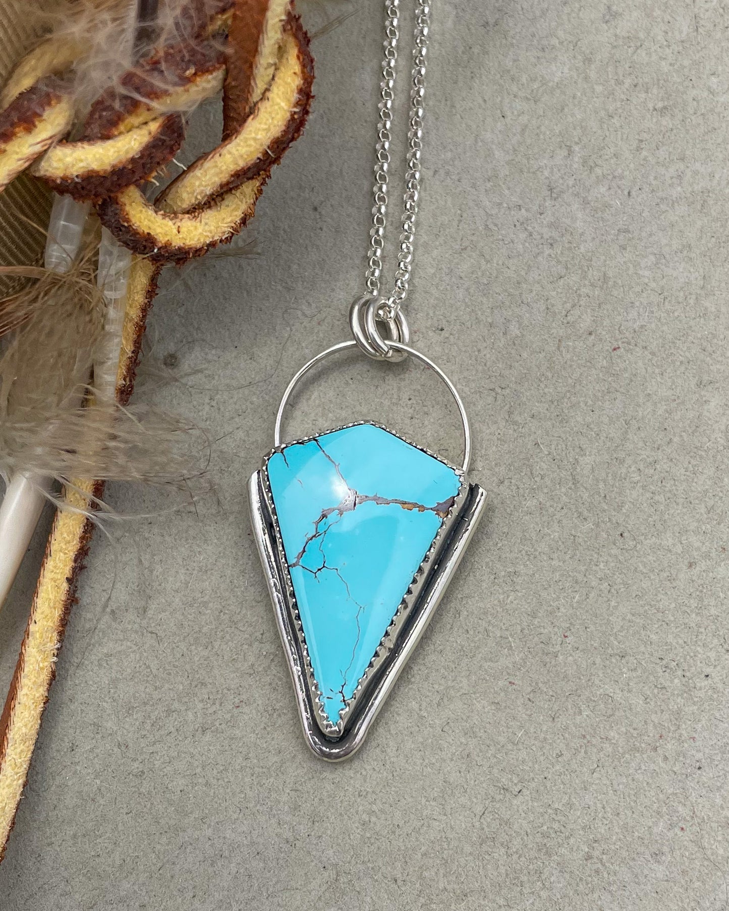 Turquoise Mountain Kite Necklace