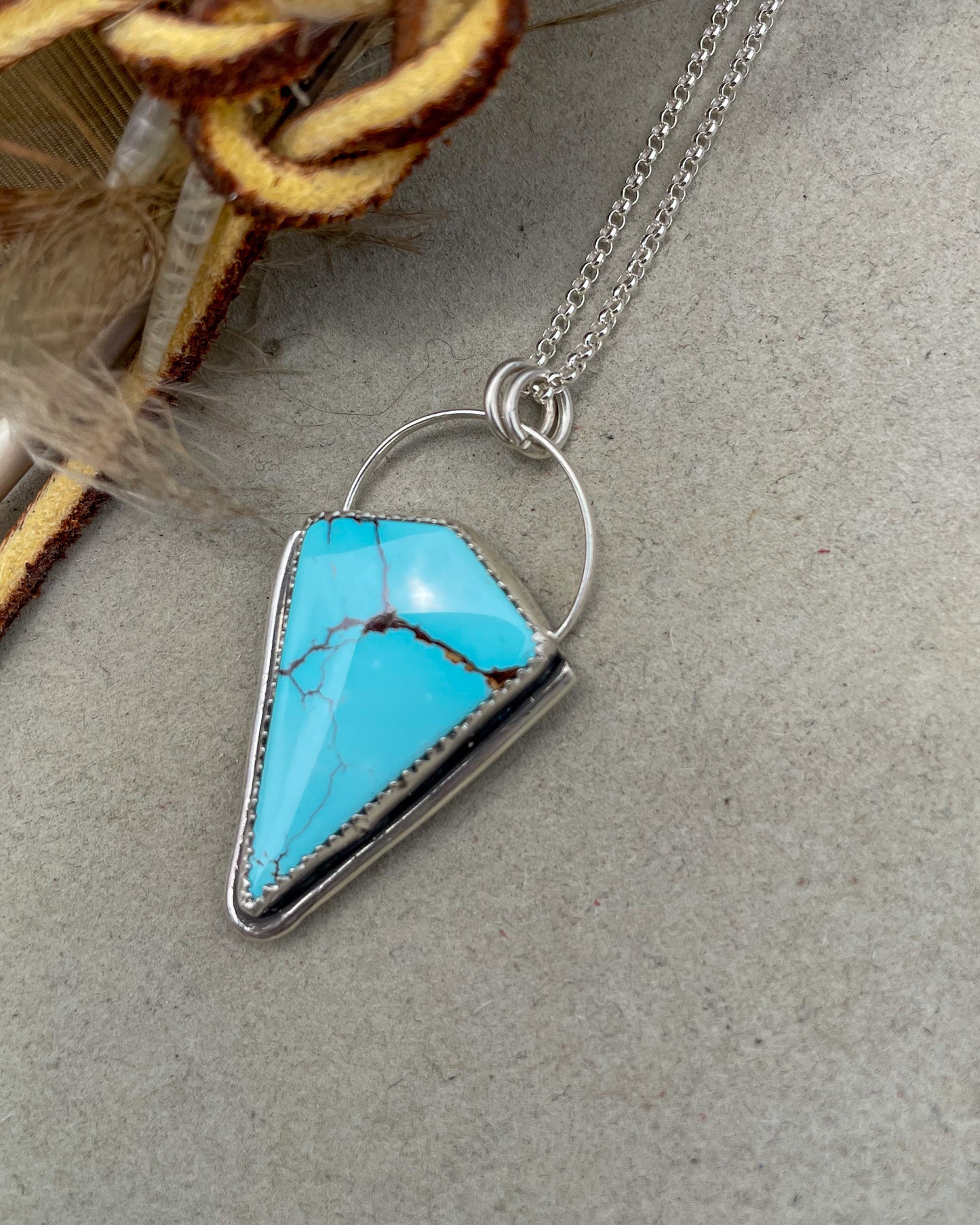 Turquoise Mountain Kite Necklace