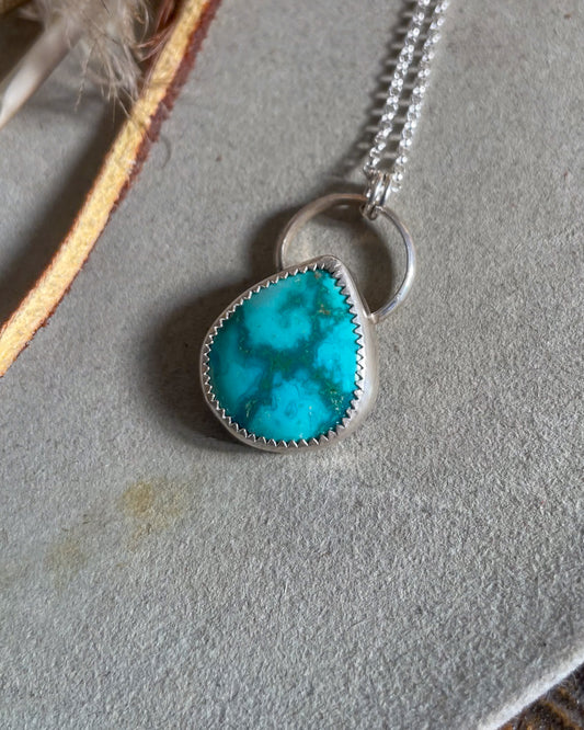 Emerald Valley Turquoise Cross Necklace