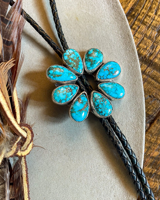 Turquoise Mountain Circle Bolo
