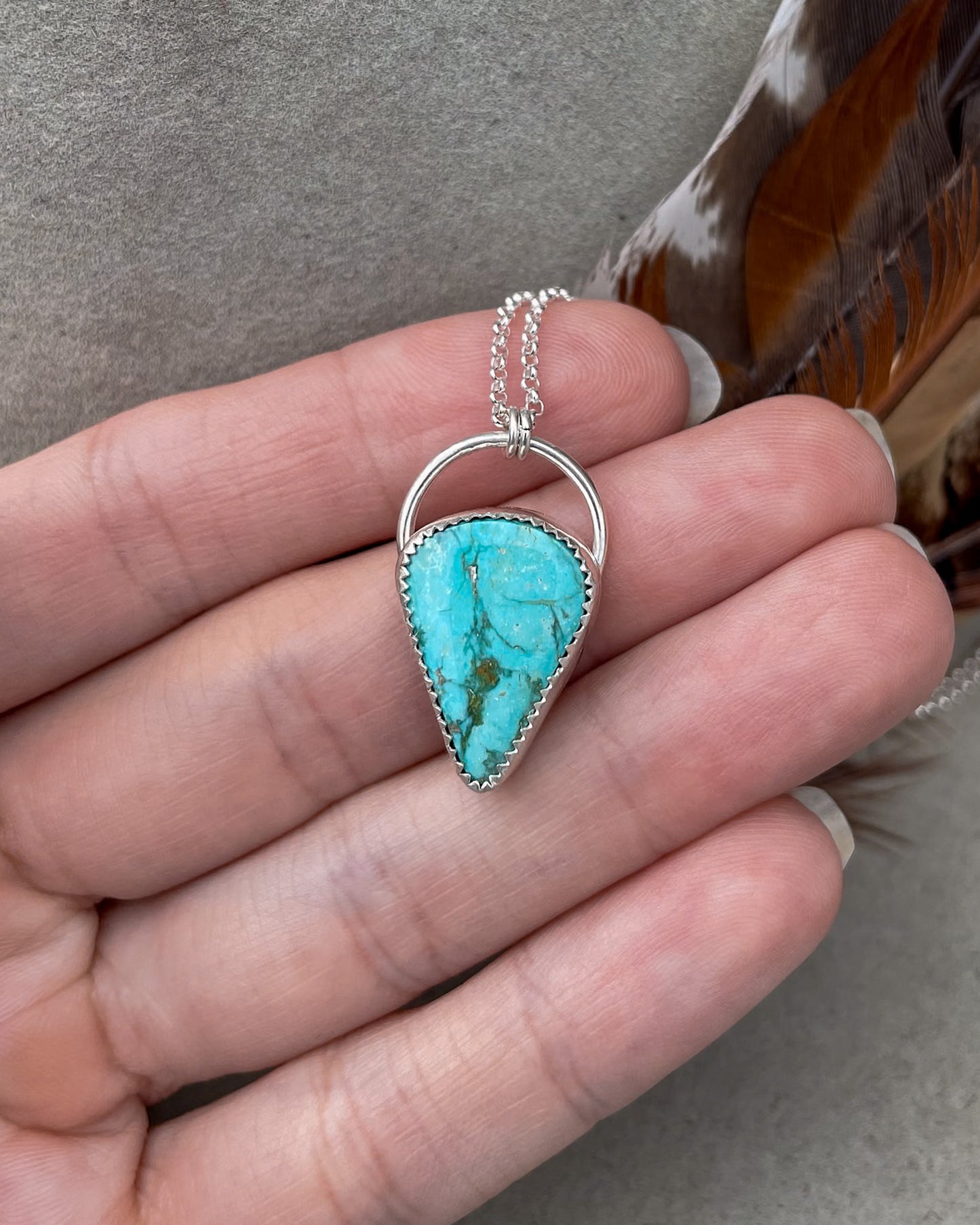 Natural Turquoise Mountain Everyday Turquoise Necklace