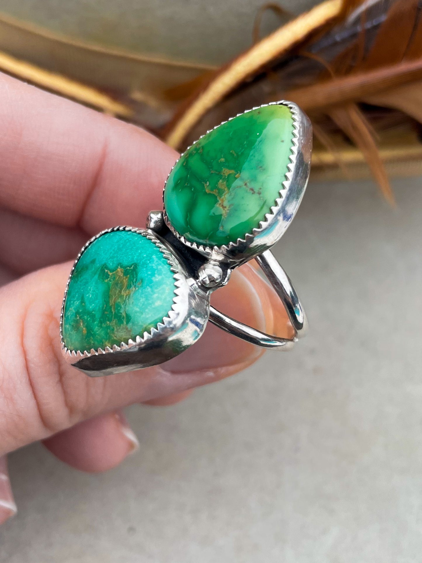 Emerald Valley Turquoise Drifter Ring (Size 8.5)