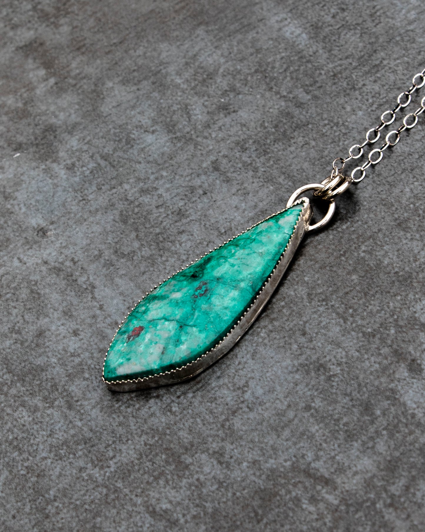 Statement Chrysocolla Necklace
