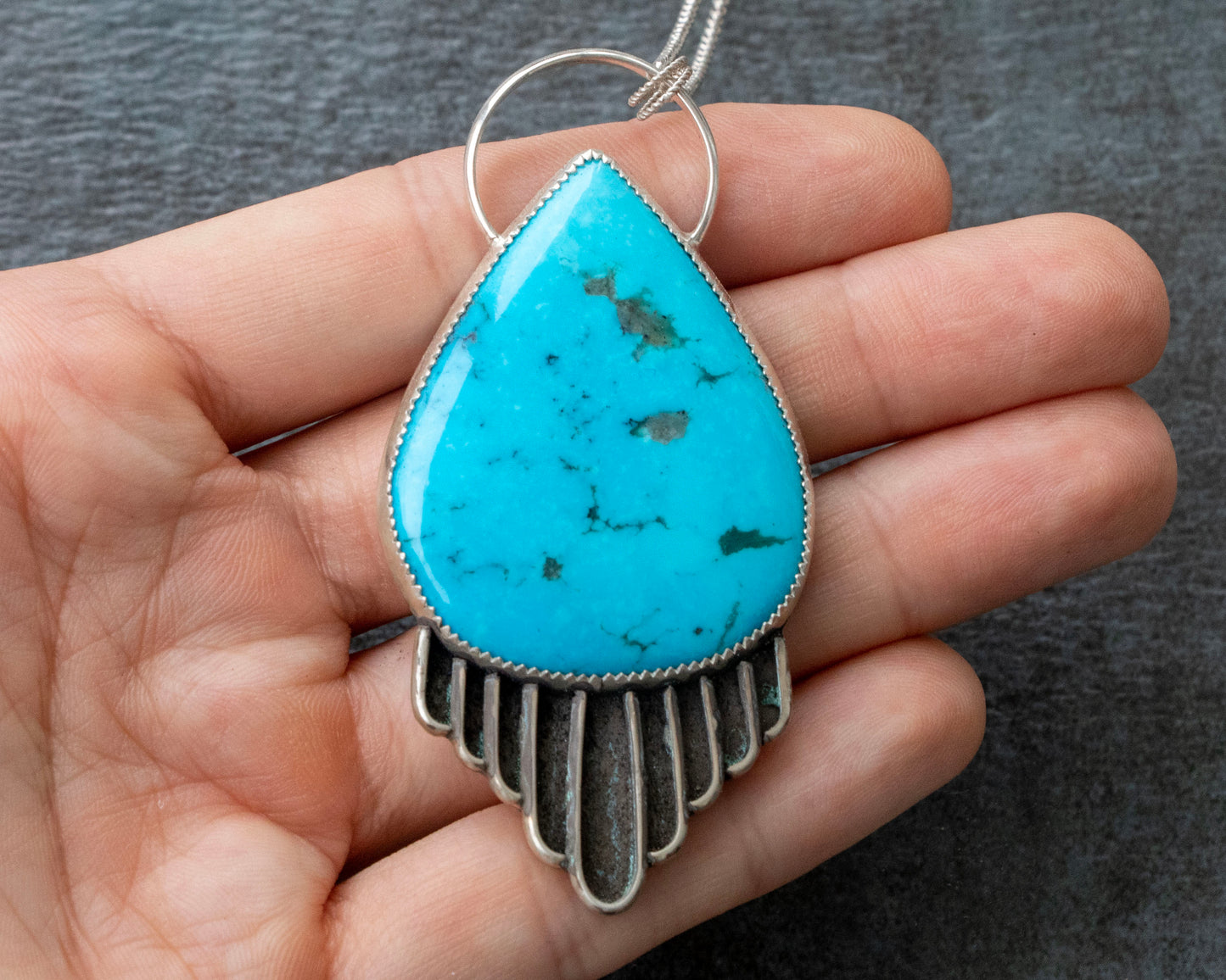 Kingman Turquoise Statement Necklace