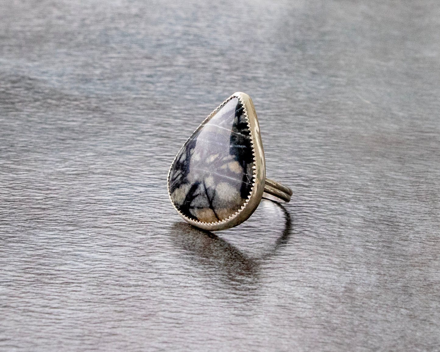 Picasso Marble Statement Ring Size 8.5