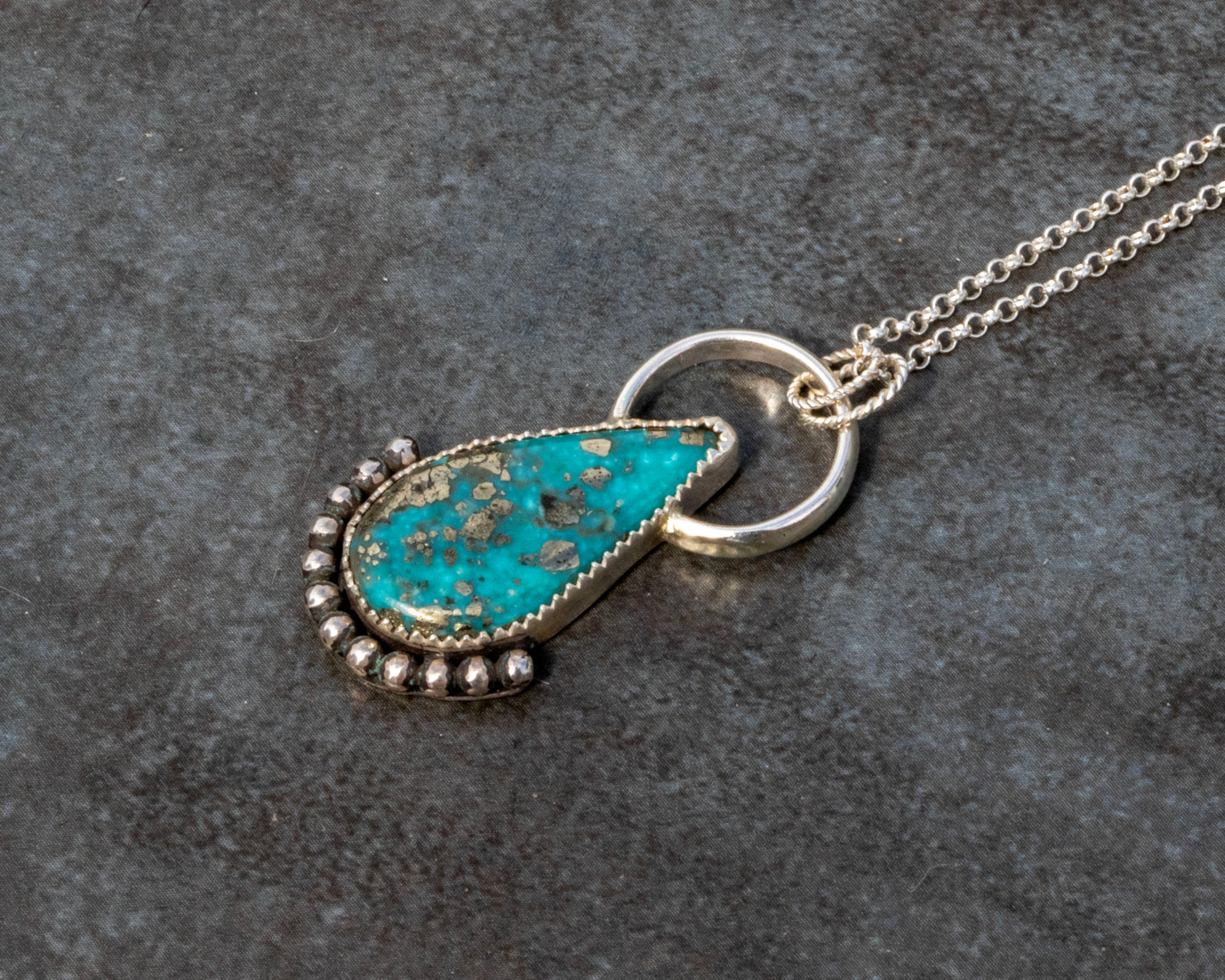 Kingman Birdseye Turquoise Necklace
