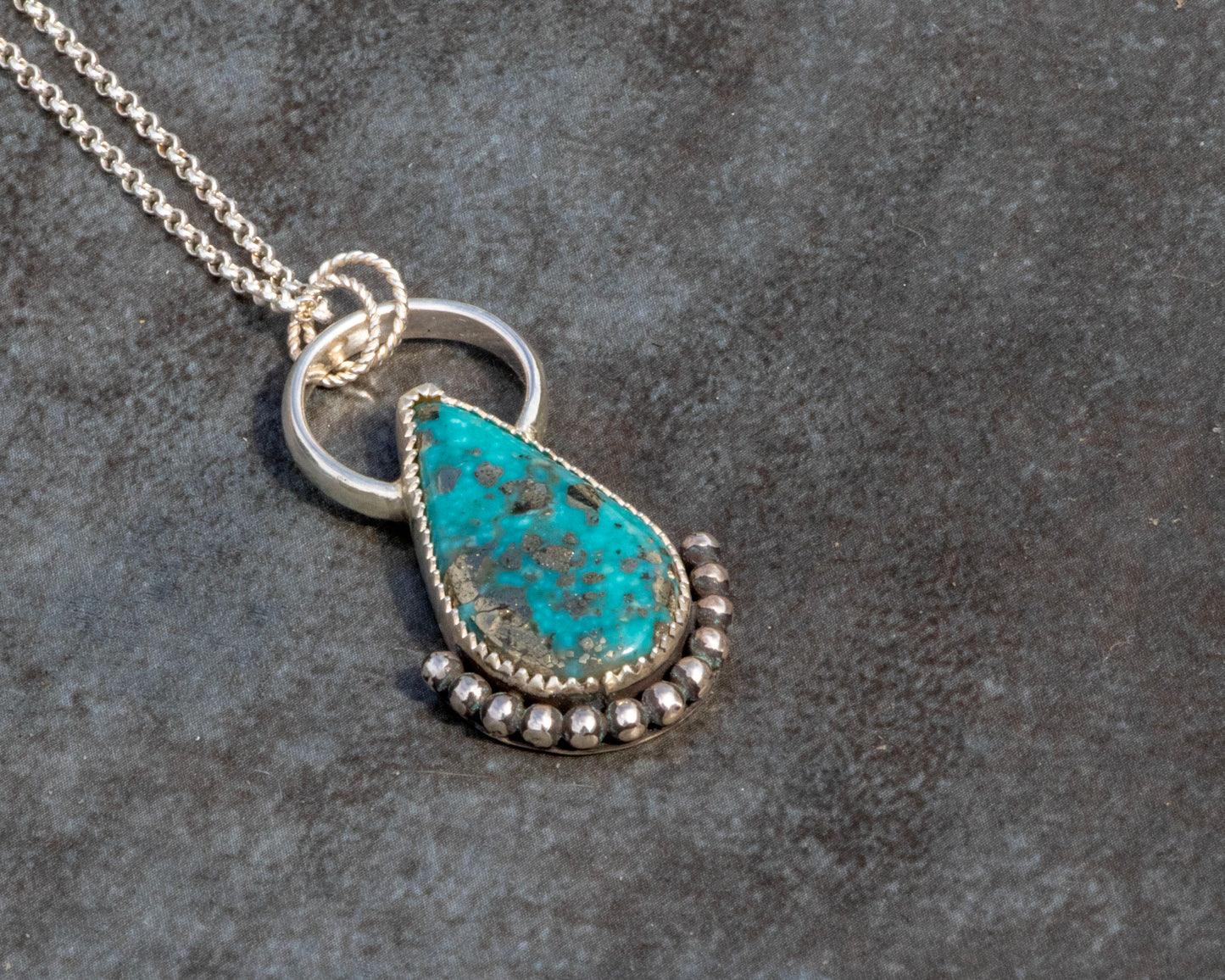 Kingman Birdseye Turquoise Necklace