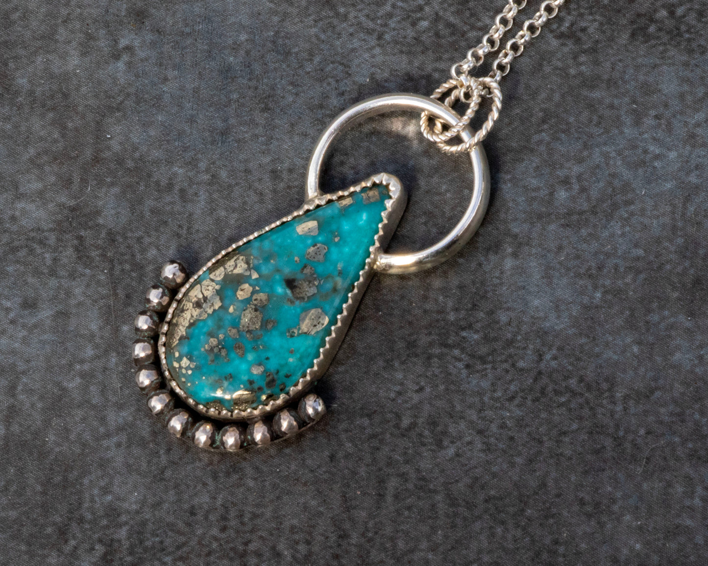 Kingman Birdseye Turquoise Necklace