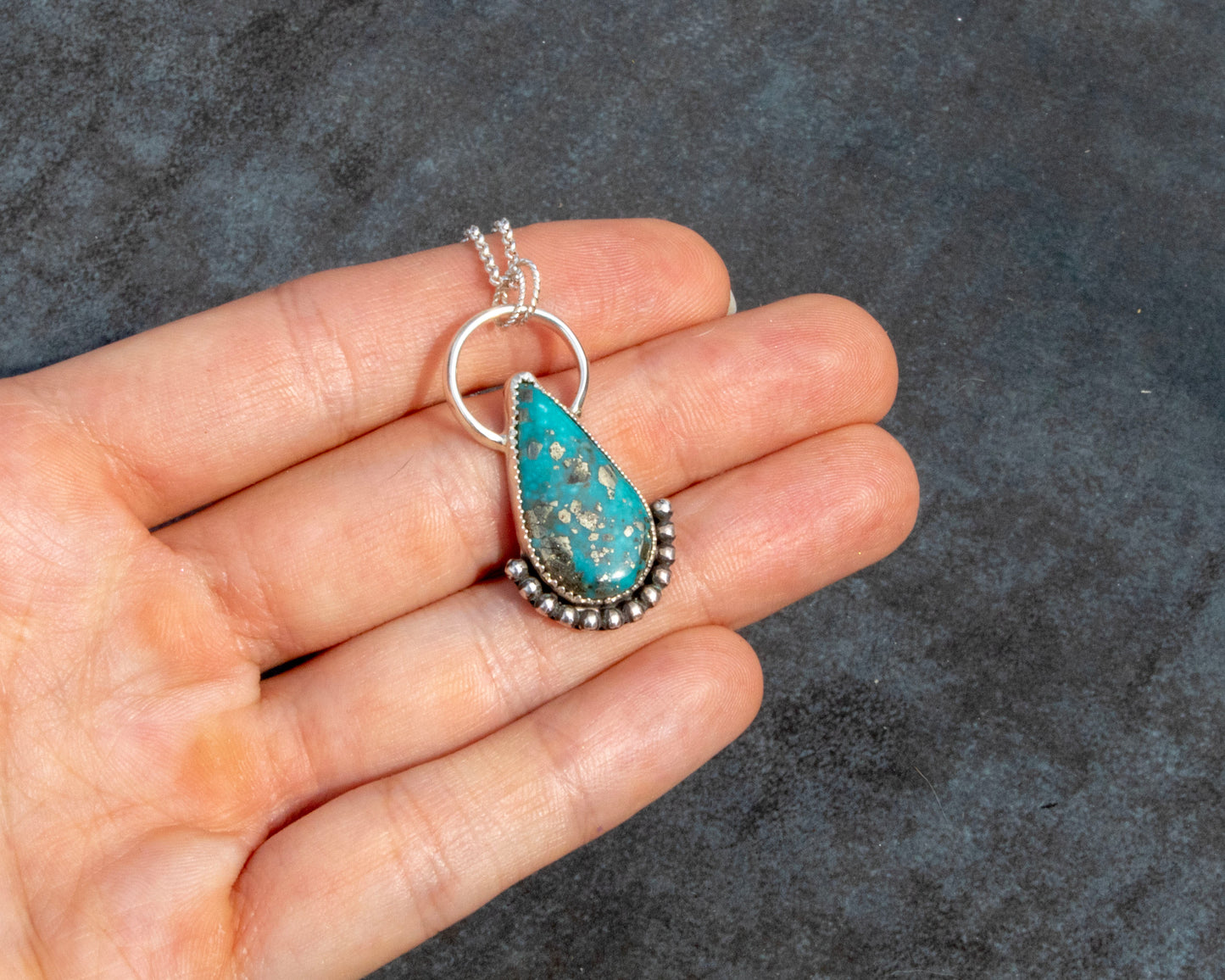 Kingman Birdseye Turquoise Necklace