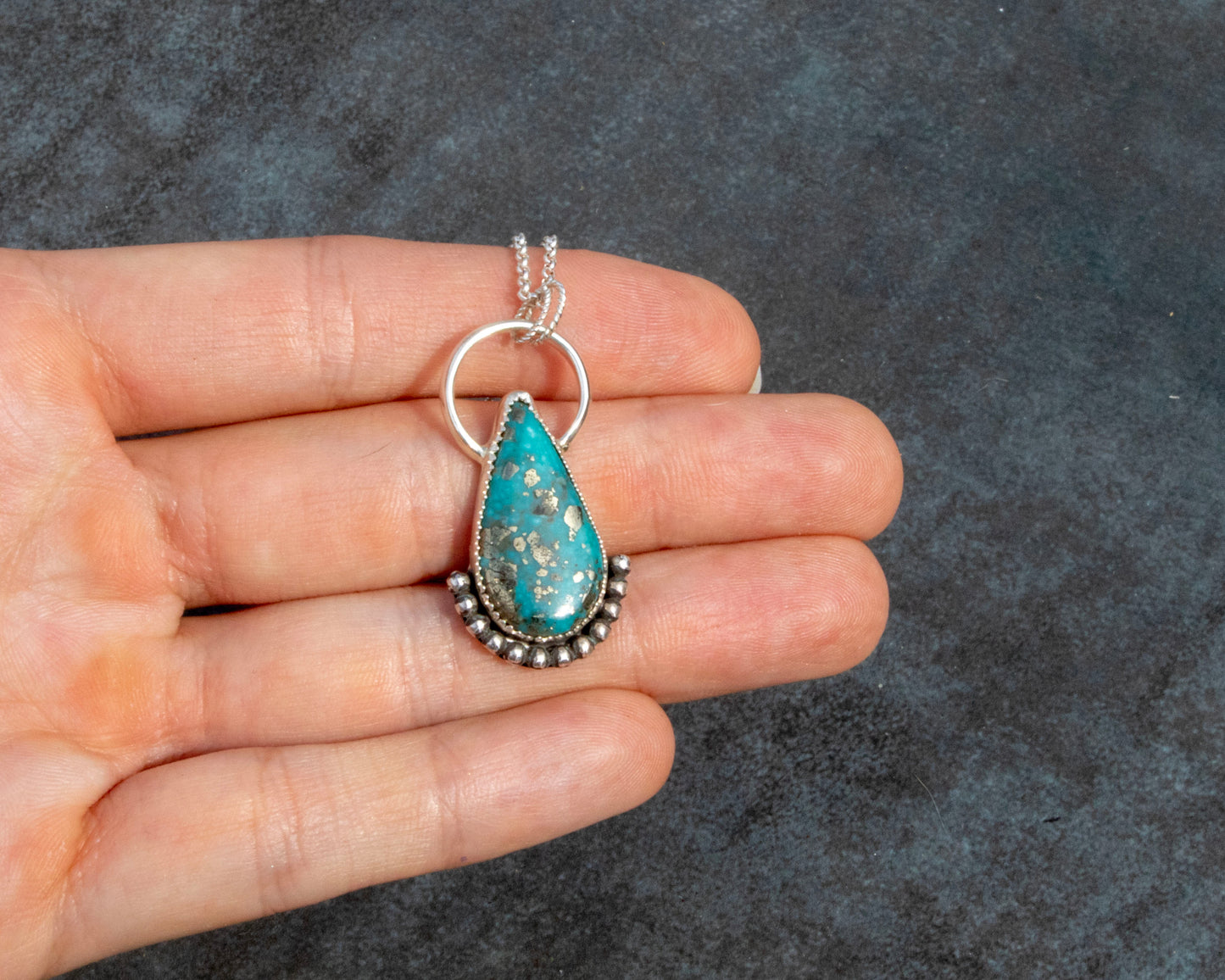 Kingman Birdseye Turquoise Necklace