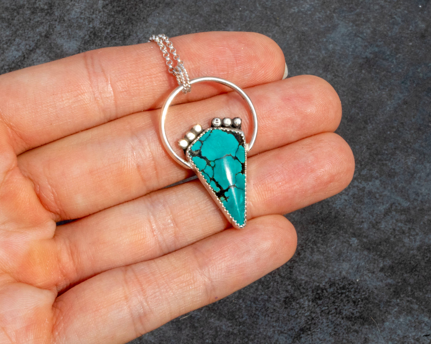 Yungai Turquoise Kite Necklace