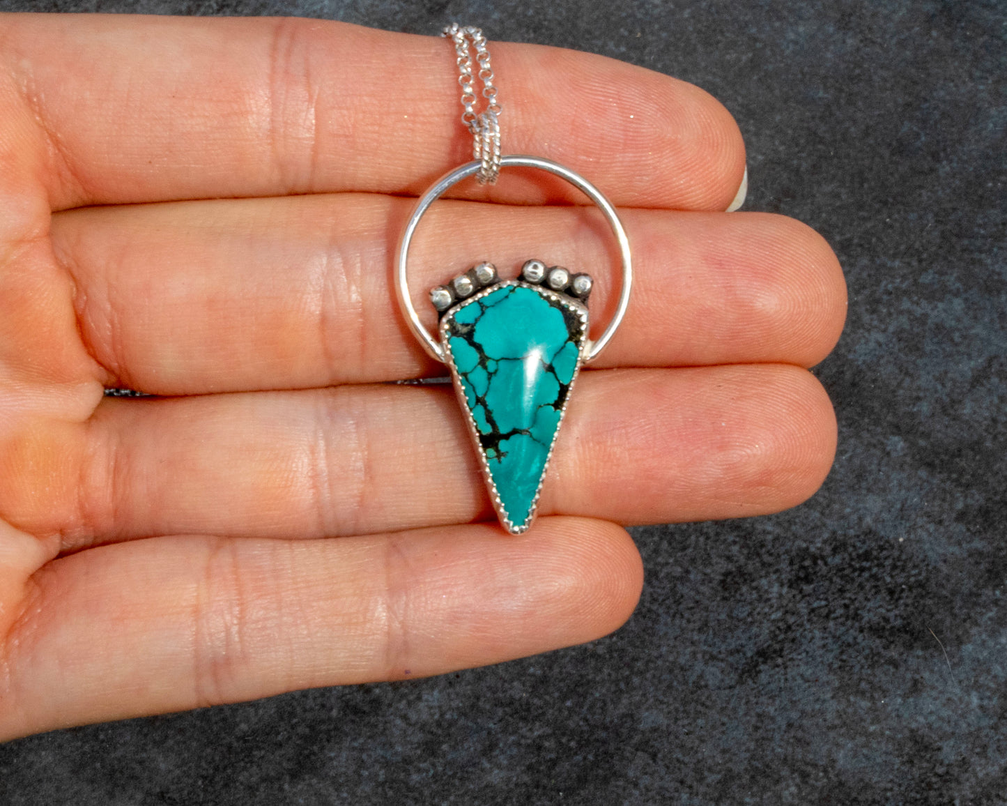 Yungai Turquoise Kite Necklace