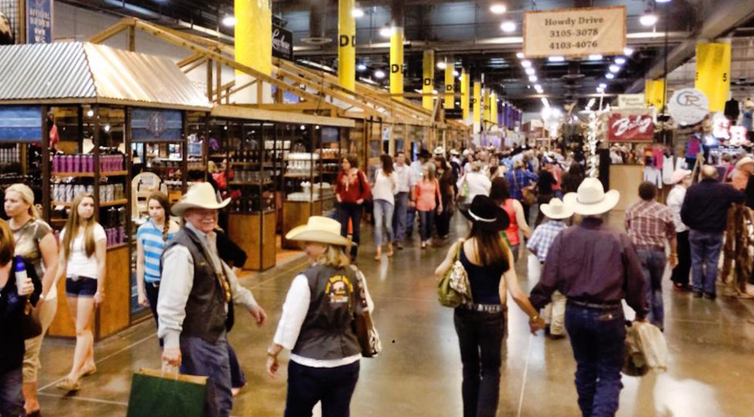 shoppers at the houston rodeo