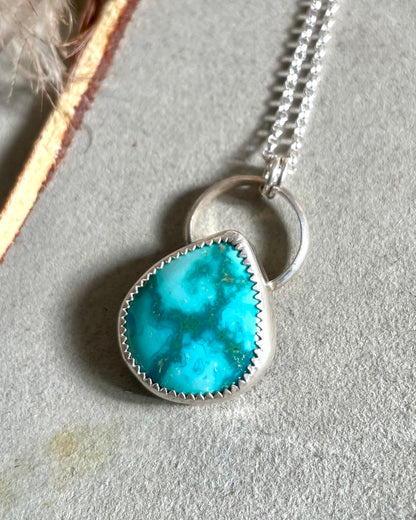 Emerald Valley Turquoise Cross Necklace