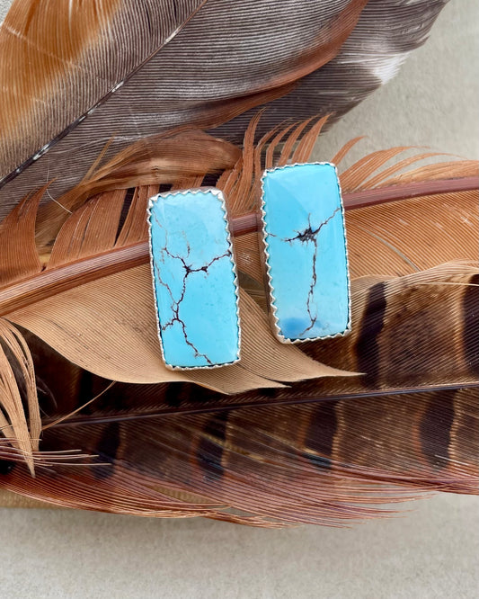 Golden Hills Bar Stud Earrings