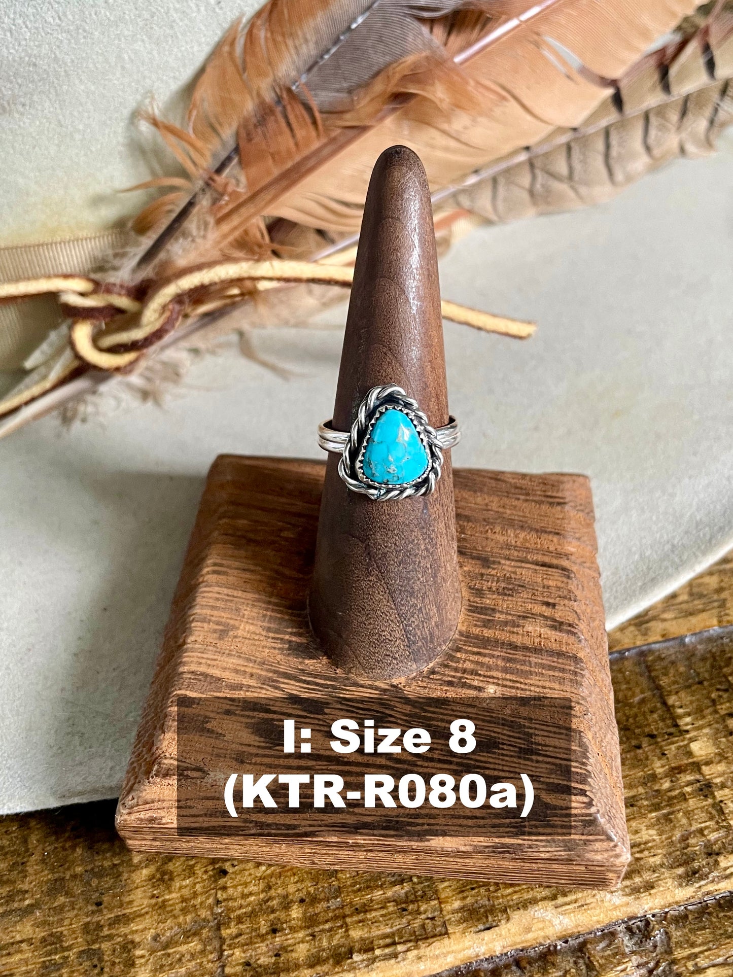 Kingman Turquoise Roper Ring