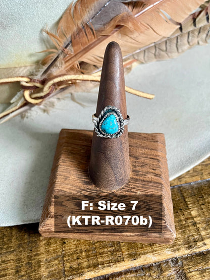 Kingman Turquoise Roper Ring