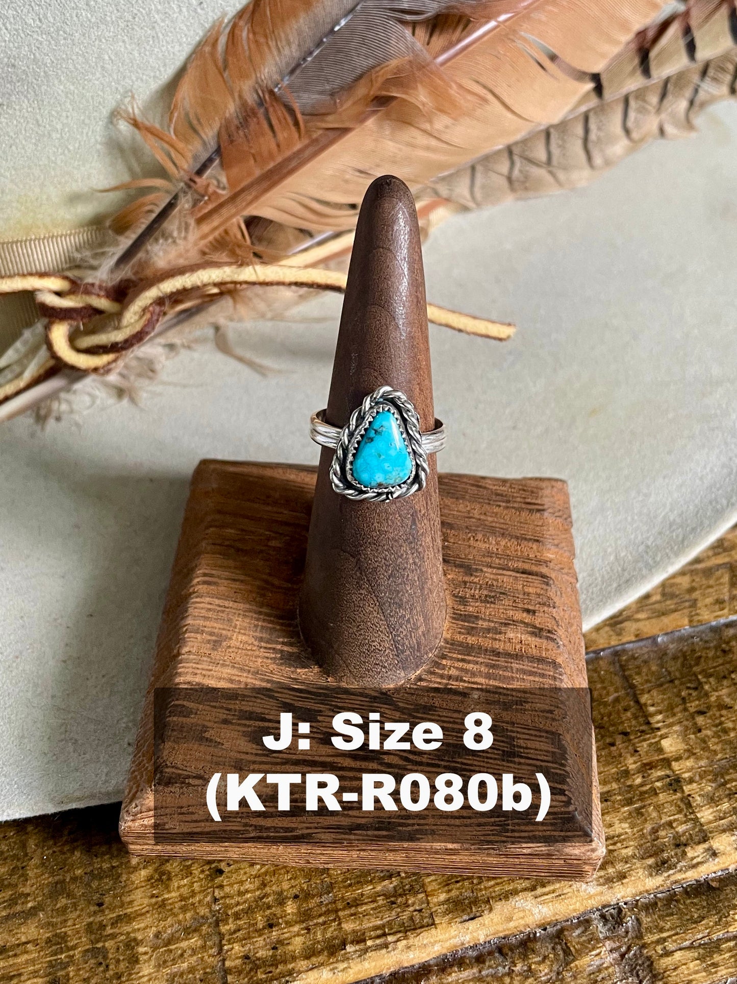 Kingman Turquoise Roper Ring