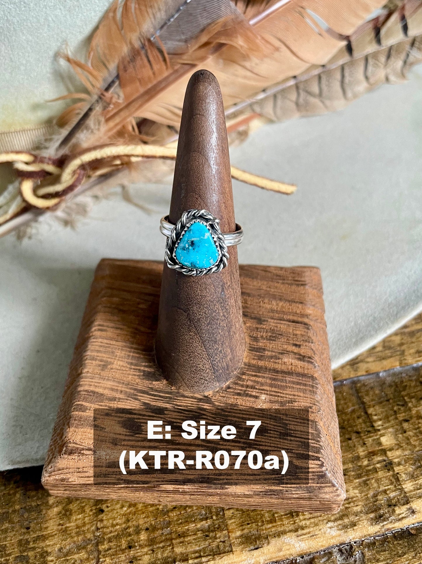 Kingman Turquoise Roper Ring