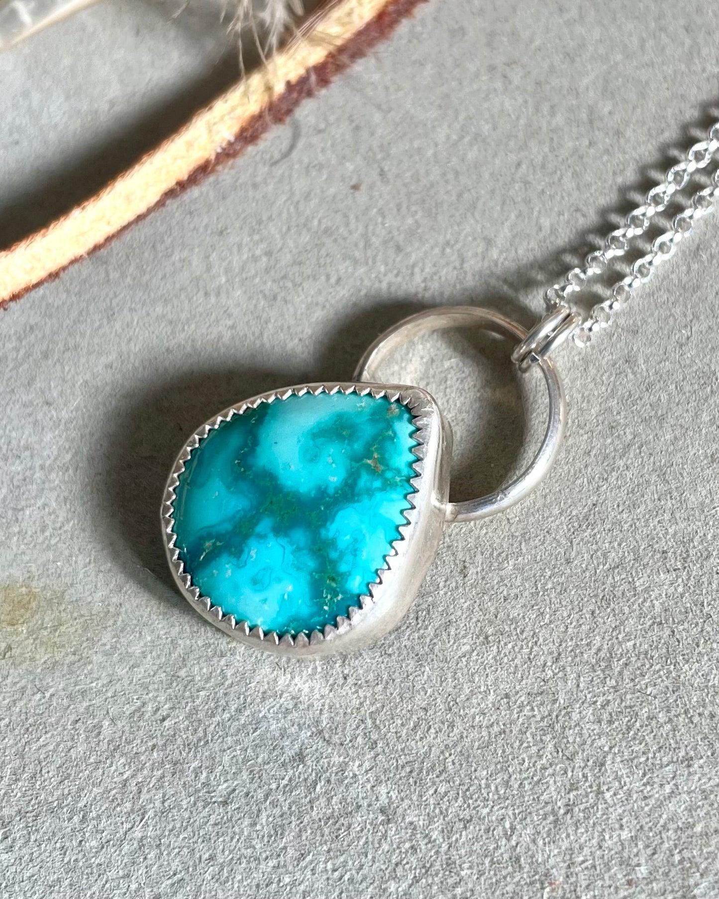 Emerald Valley Turquoise Cross Necklace