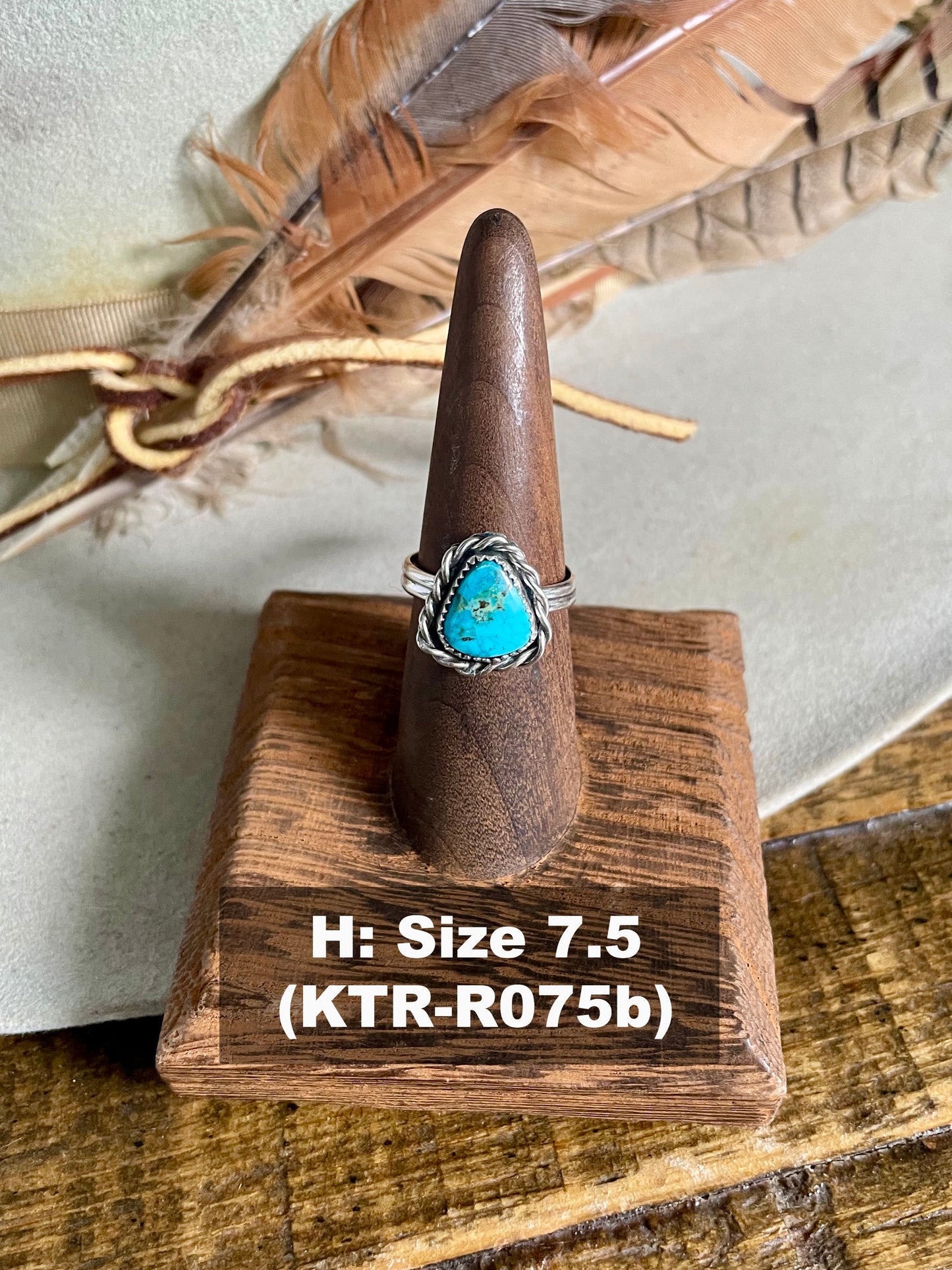 Kingman Turquoise Roper Ring