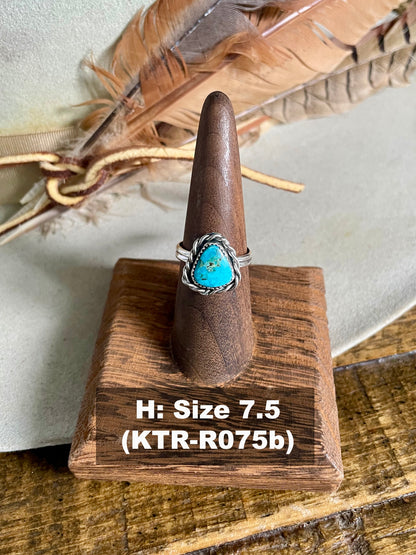 Kingman Turquoise Roper Ring