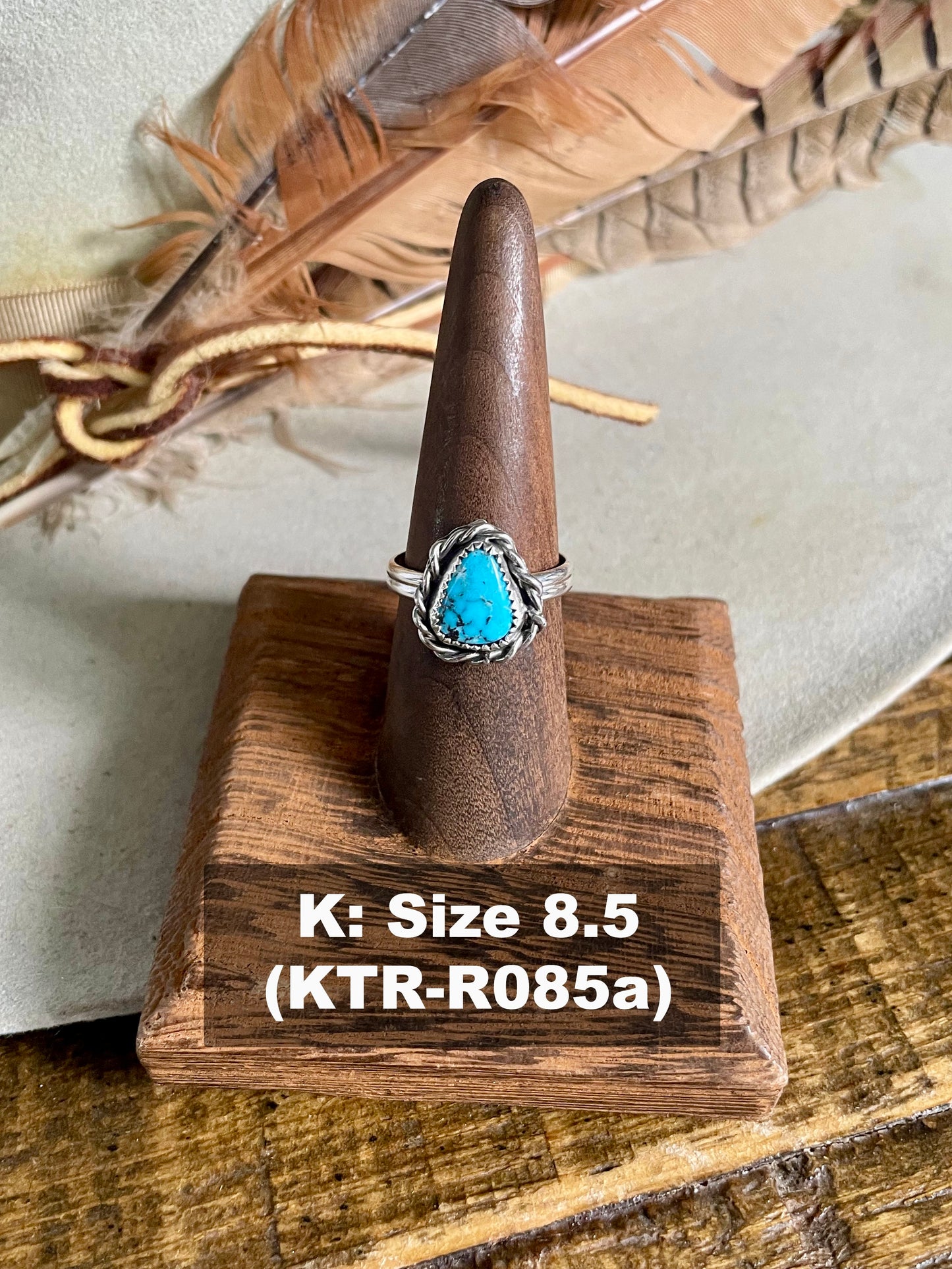 Kingman Turquoise Roper Ring