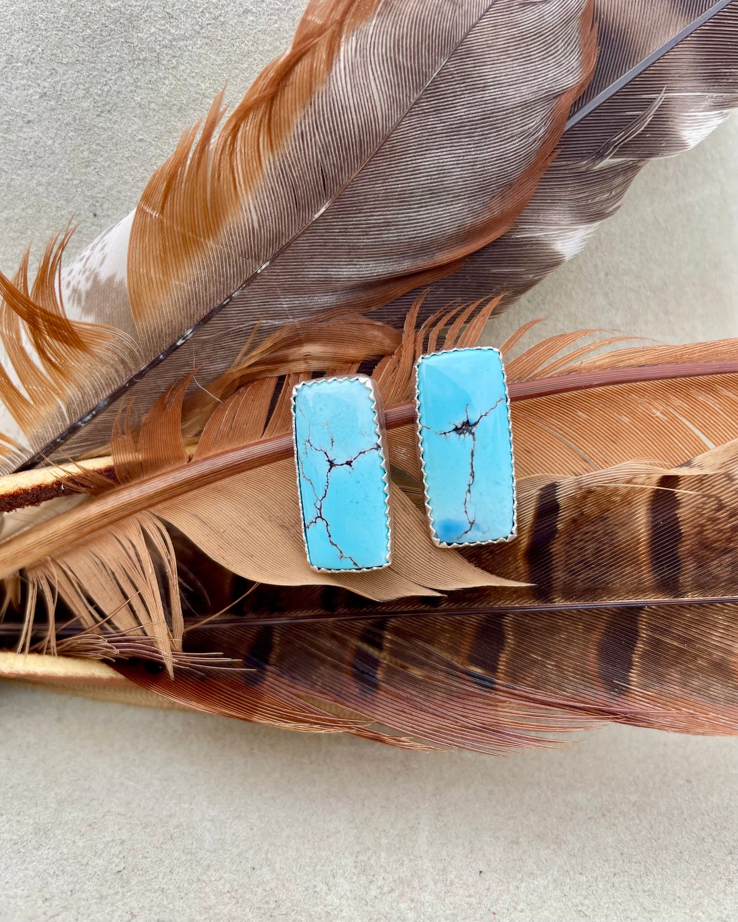 Golden Hills Bar Stud Earrings