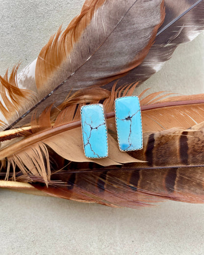 Golden Hills Bar Stud Earrings