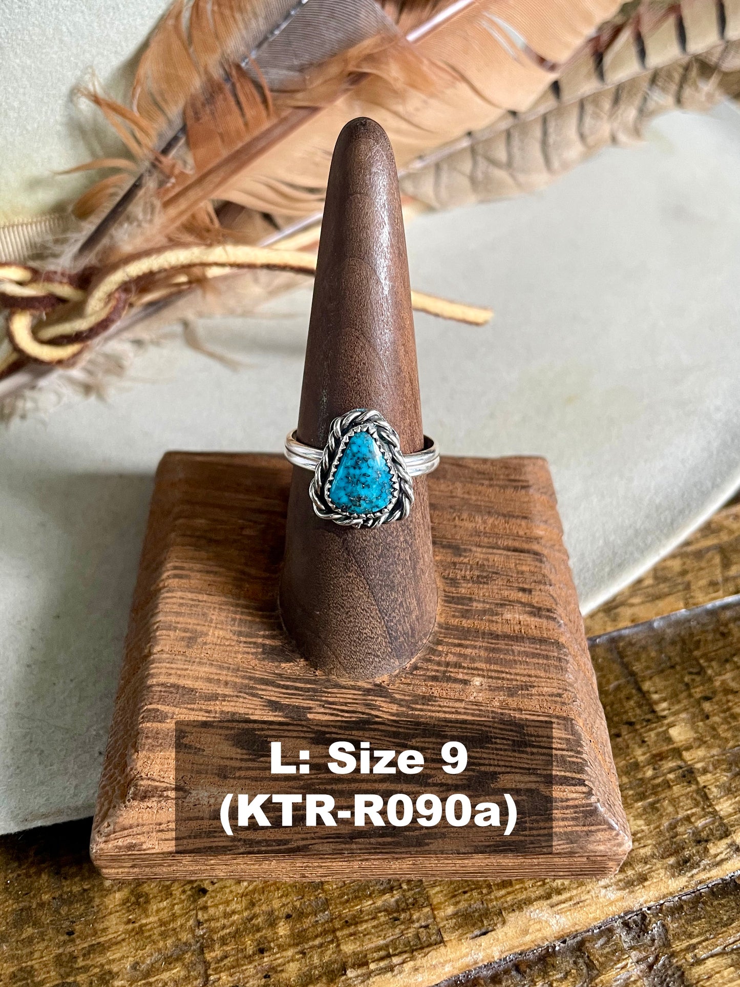 Kingman Turquoise Roper Ring