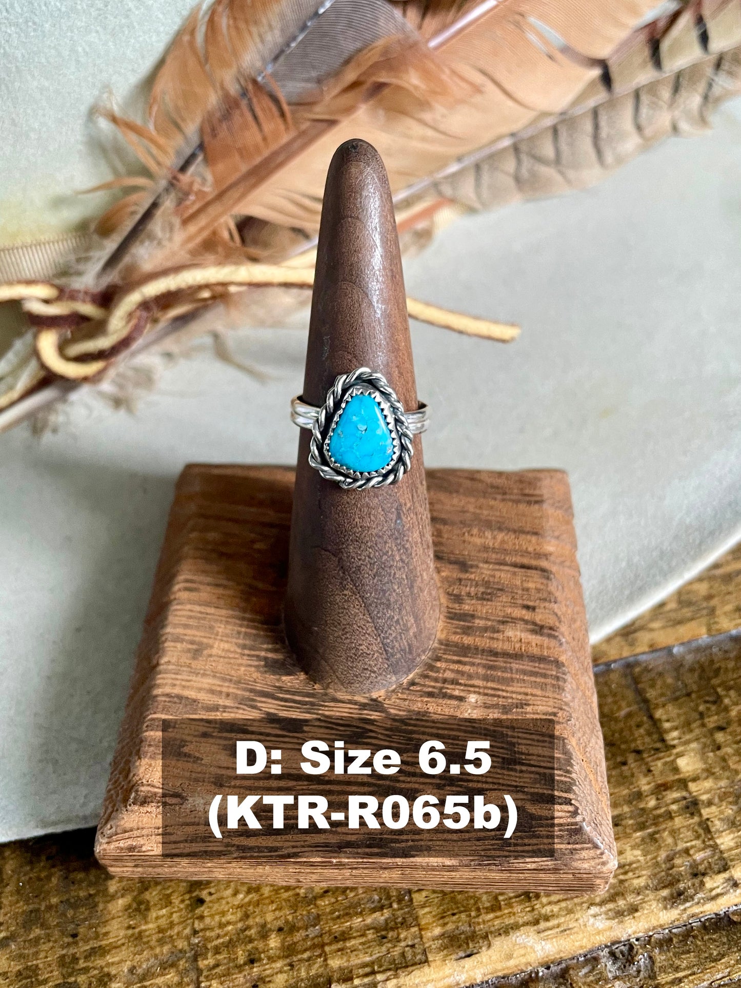 Kingman Turquoise Roper Ring
